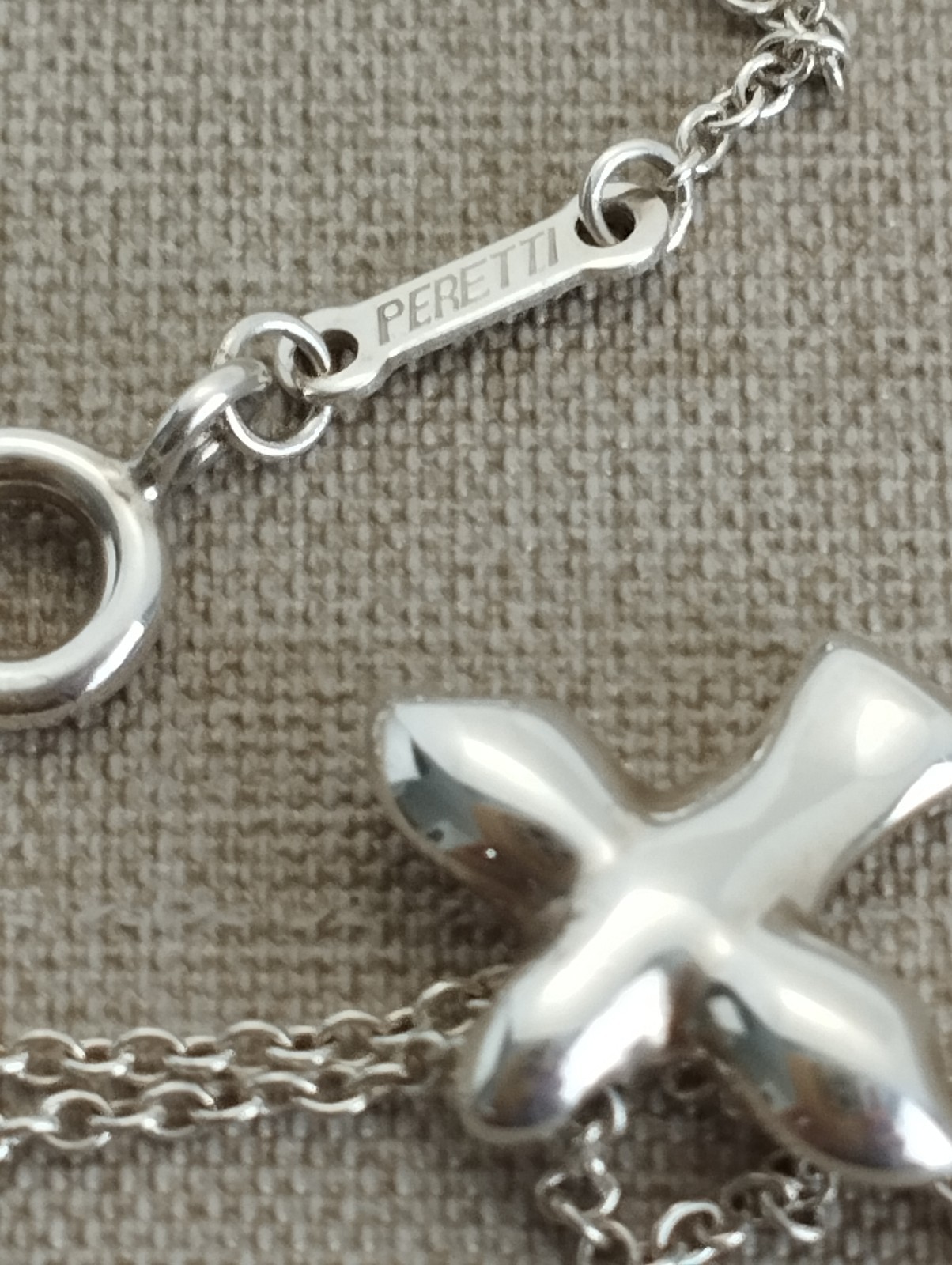 VTG Tiffany & Co. Elsa Peretti Bird Cross Pendant Sterling Silver 925