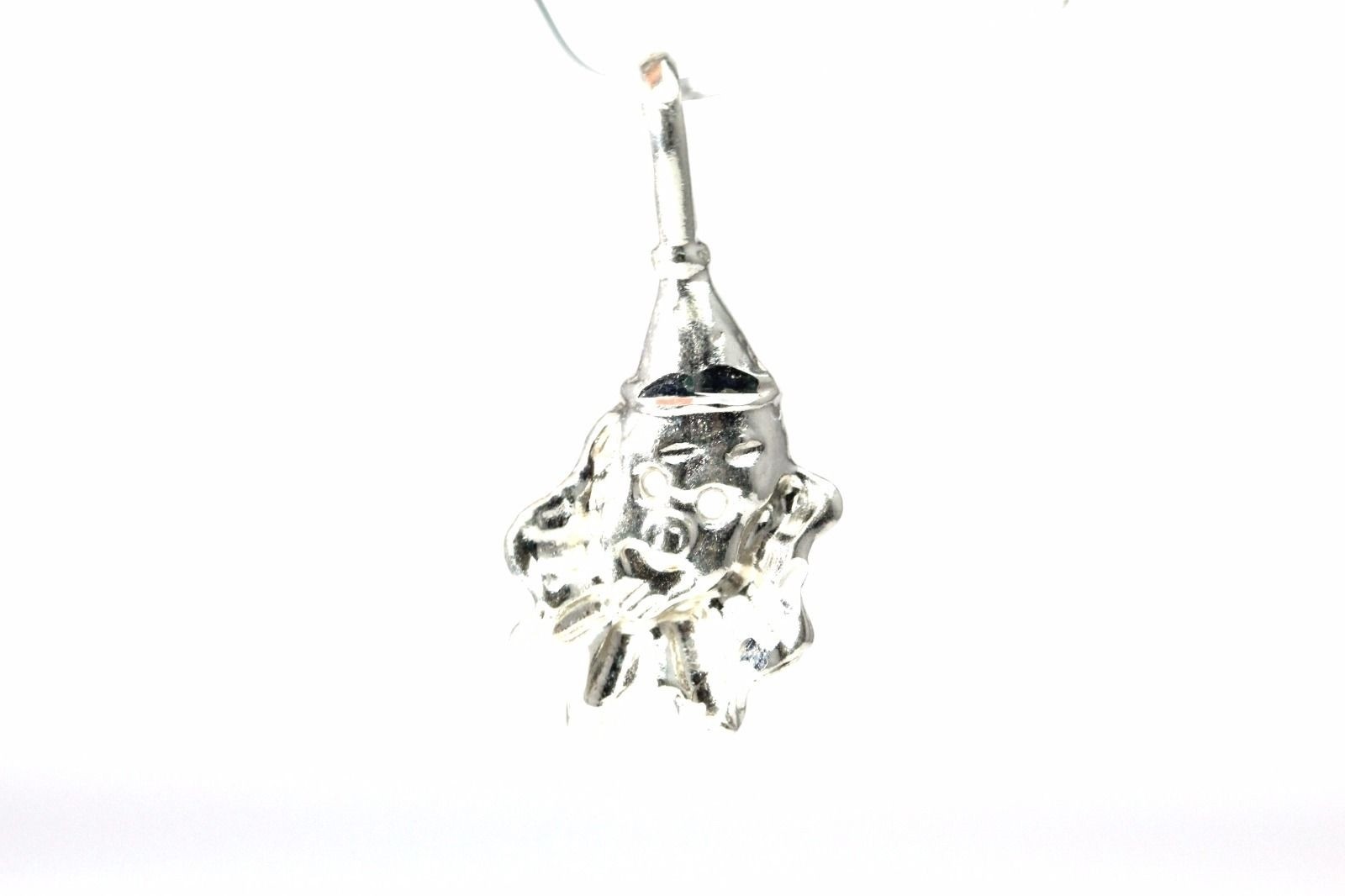 925 Sterling Silver Small Clown Head Charm/Pendant 1.3 Grams (PEN3495)