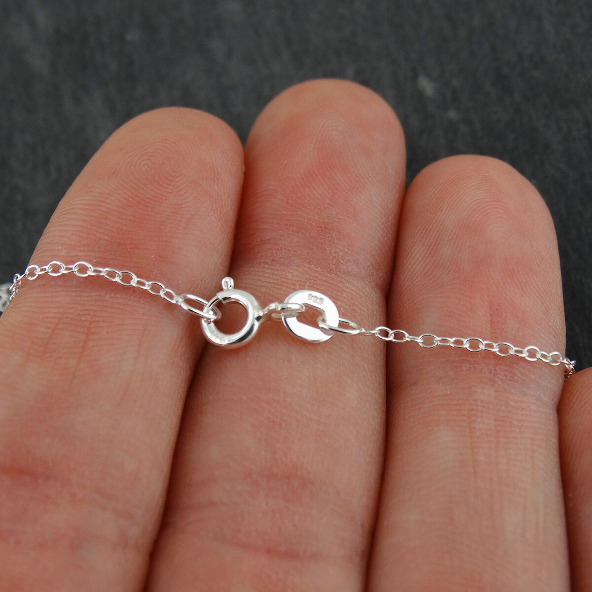 1mm Cable Chain Necklace 925 Sterling Silver – Italy Italian 16″ 18″ 20″ Rolo