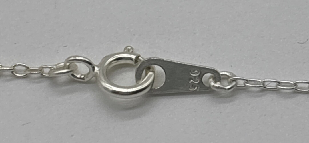 Sterling Silver Delicate Palm Tree Necklace 16”
