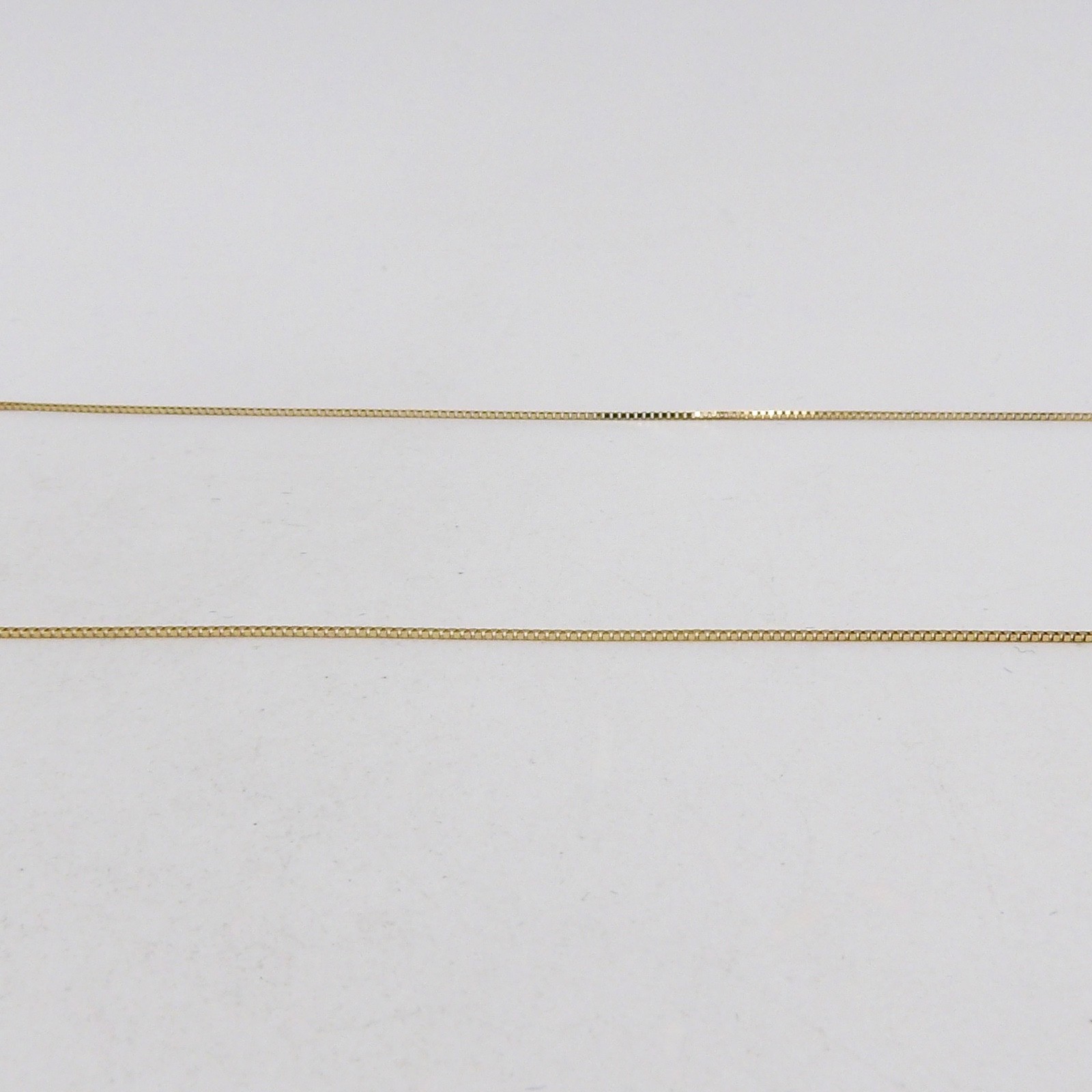 Solid 14k Gold Venetian Box Link Pendant Chain Necklace Milor Italy 24in