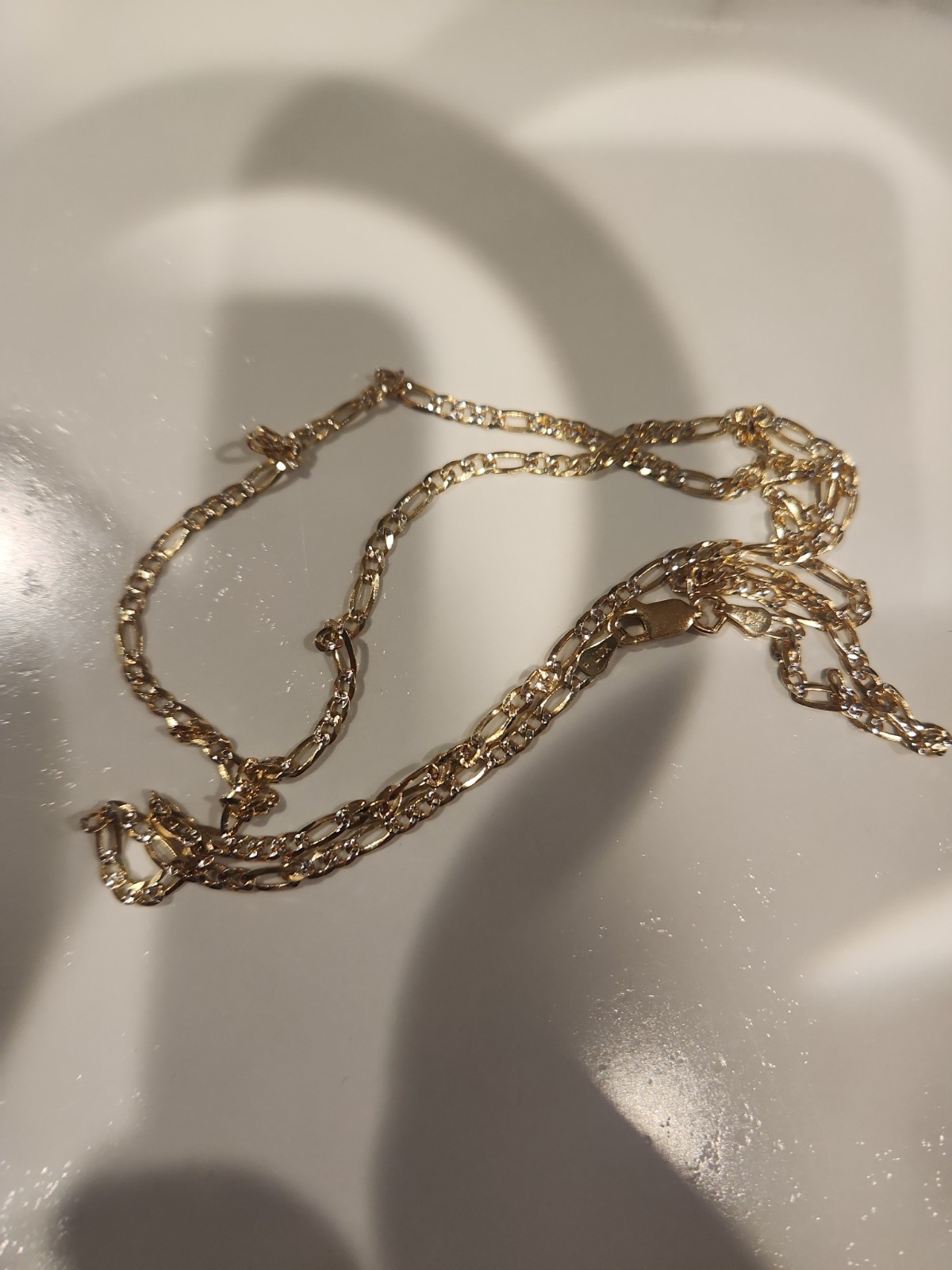 925 Sterling Silver figaro chain 24″ 2.5mm 6g. Made In Italy 🇮🇹