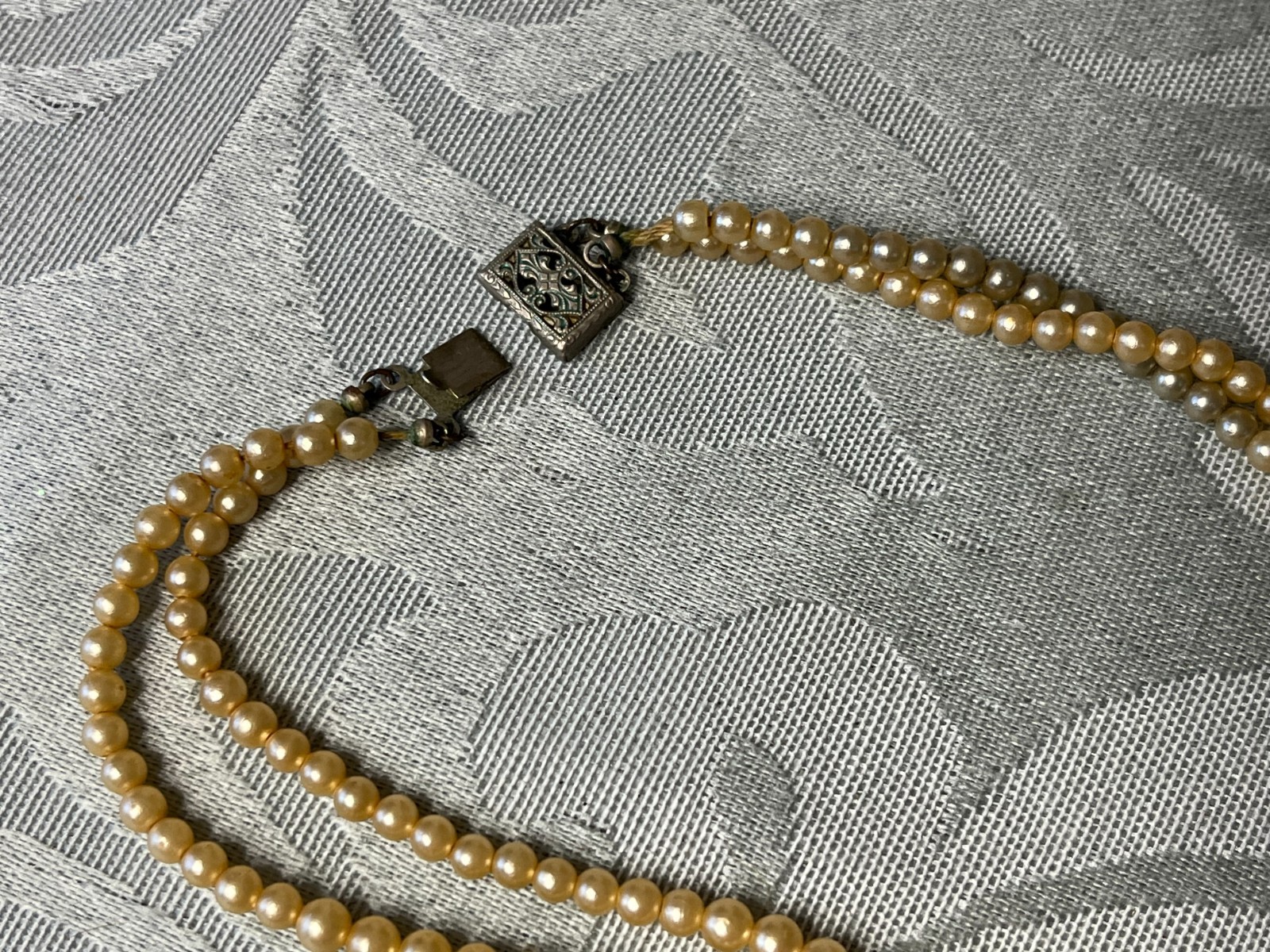Antique Double Strand Genuine Pearl Child’s Necklace or Choker