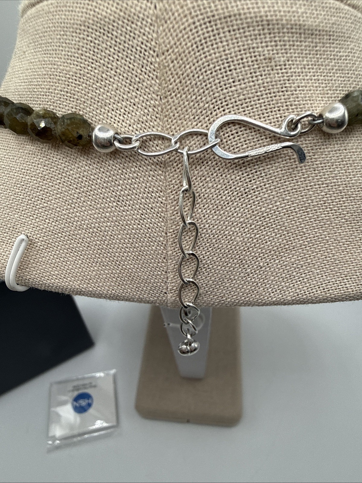 Jay King Natural Madagascar Labradorite Sterling Silver Freeform Necklace 21-24”