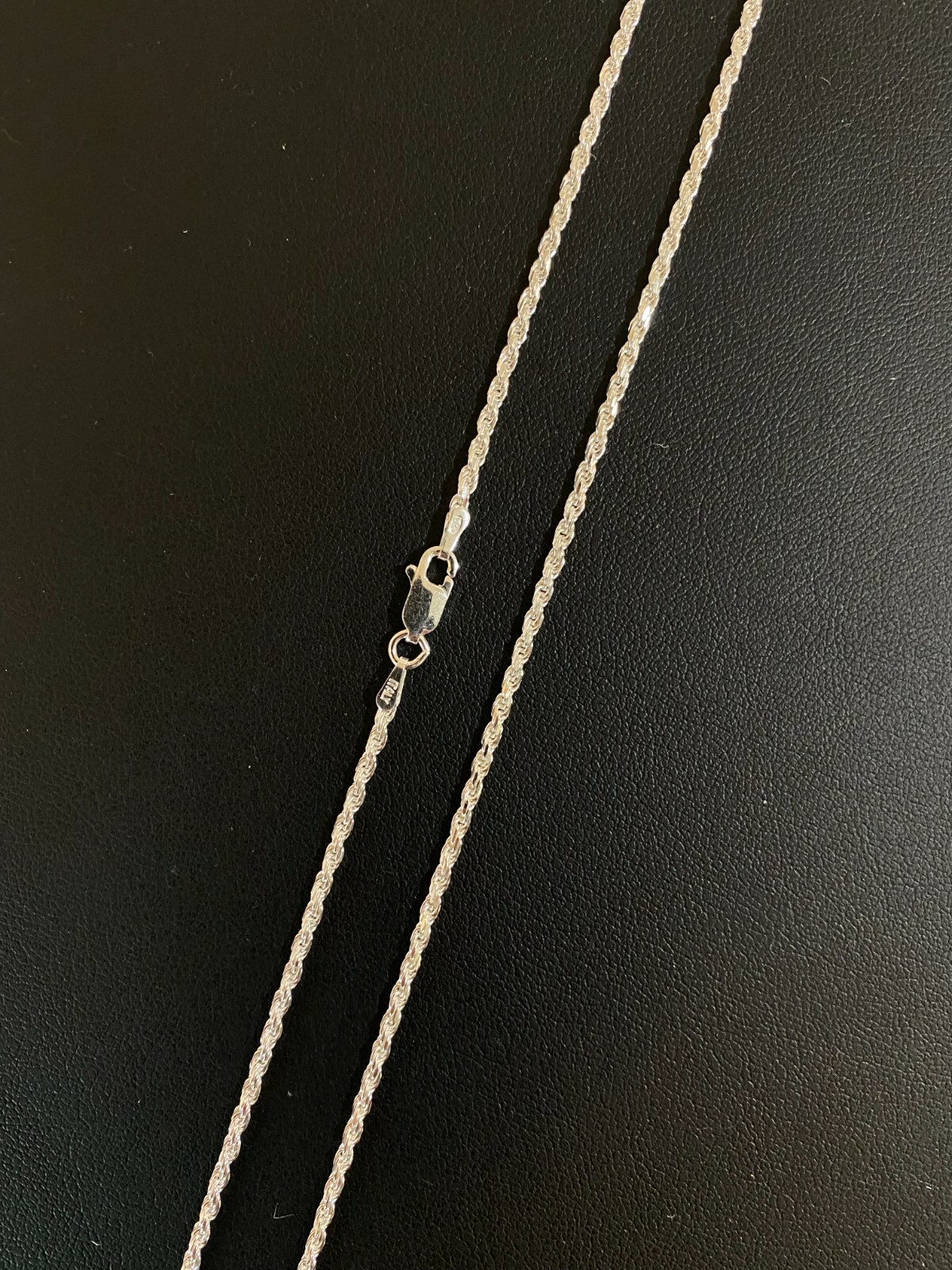 Solid 925 Sterling Silver Rope Chain Necklace 1.5mm WHOLESALE LOT 10pc 14-30″