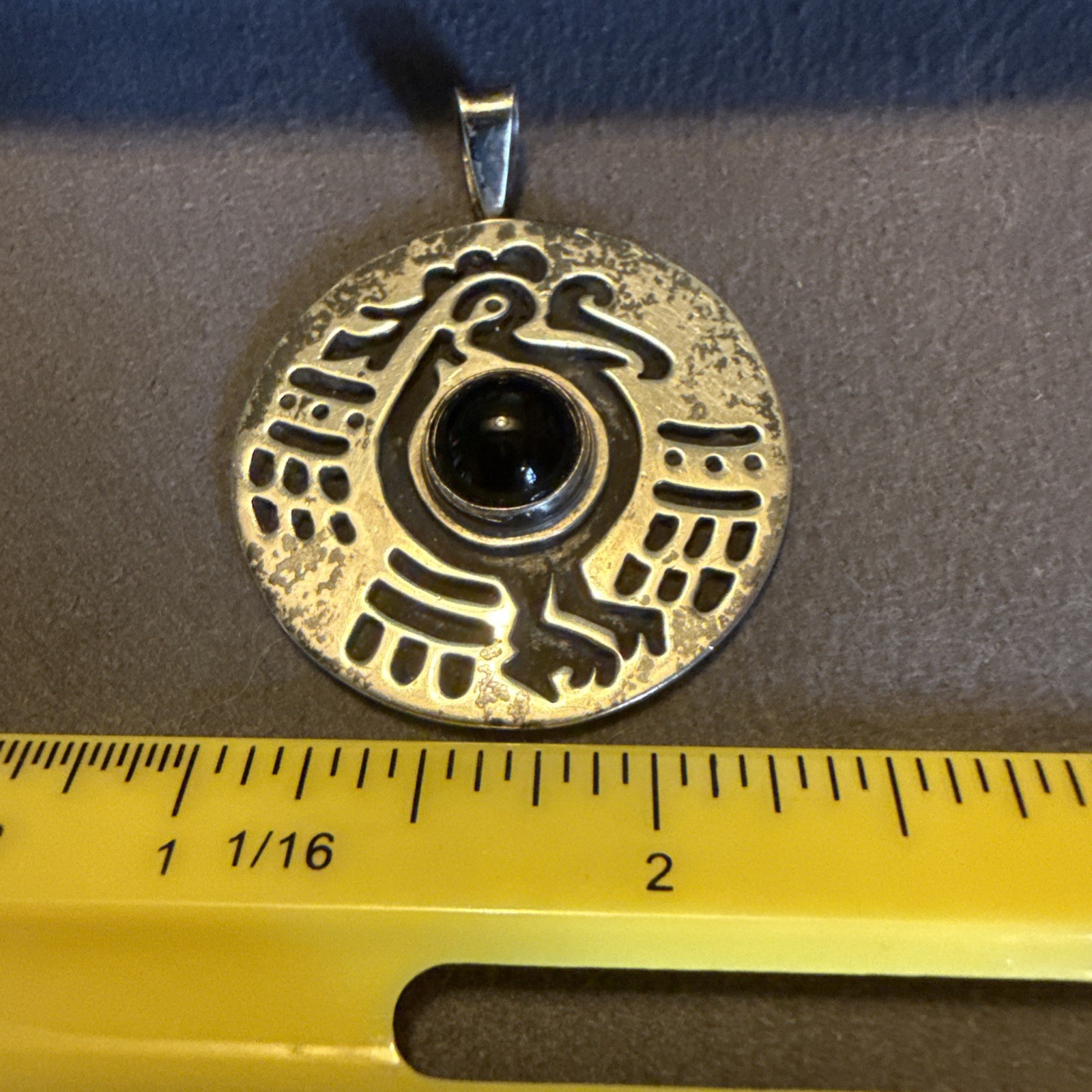 Sterling Pendant W/black Onyx