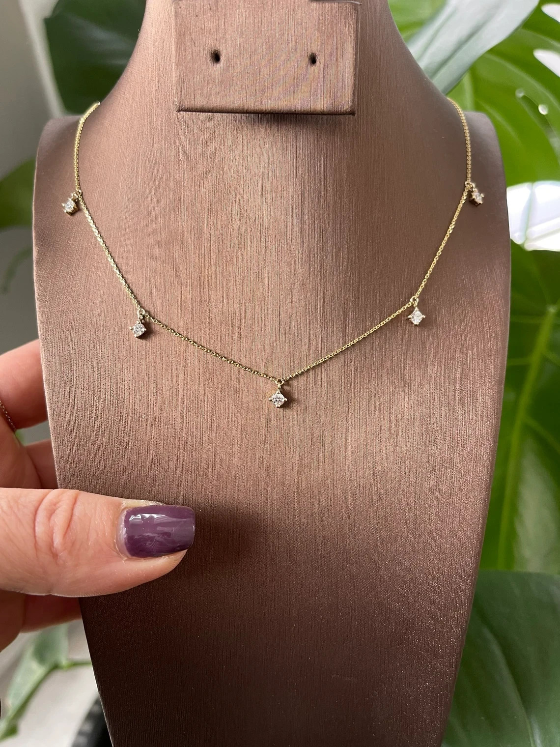 Best Seller ! Necklace For Bridal Round Natural Diamond GH – SI 14k Yellow Gold