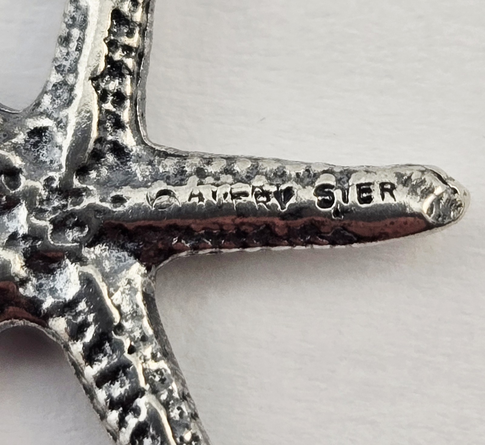 Vintage James Avery Sterling Silver Starfish Retired Rare Charm Pendant – 1.7g