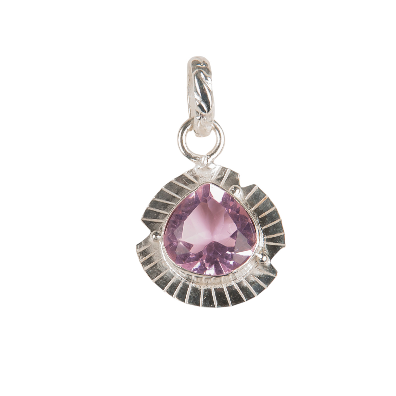 Morganite Gemstone 925 Sterling Silver Designer Pendent 1.15″ Gift For Sister