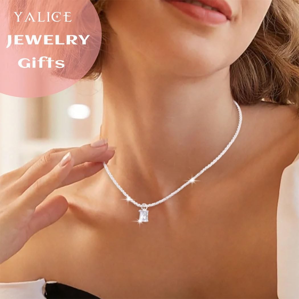 925 Sterling Silver Layered Necklace for Women Waterproof Cross Pendant Nec – 01