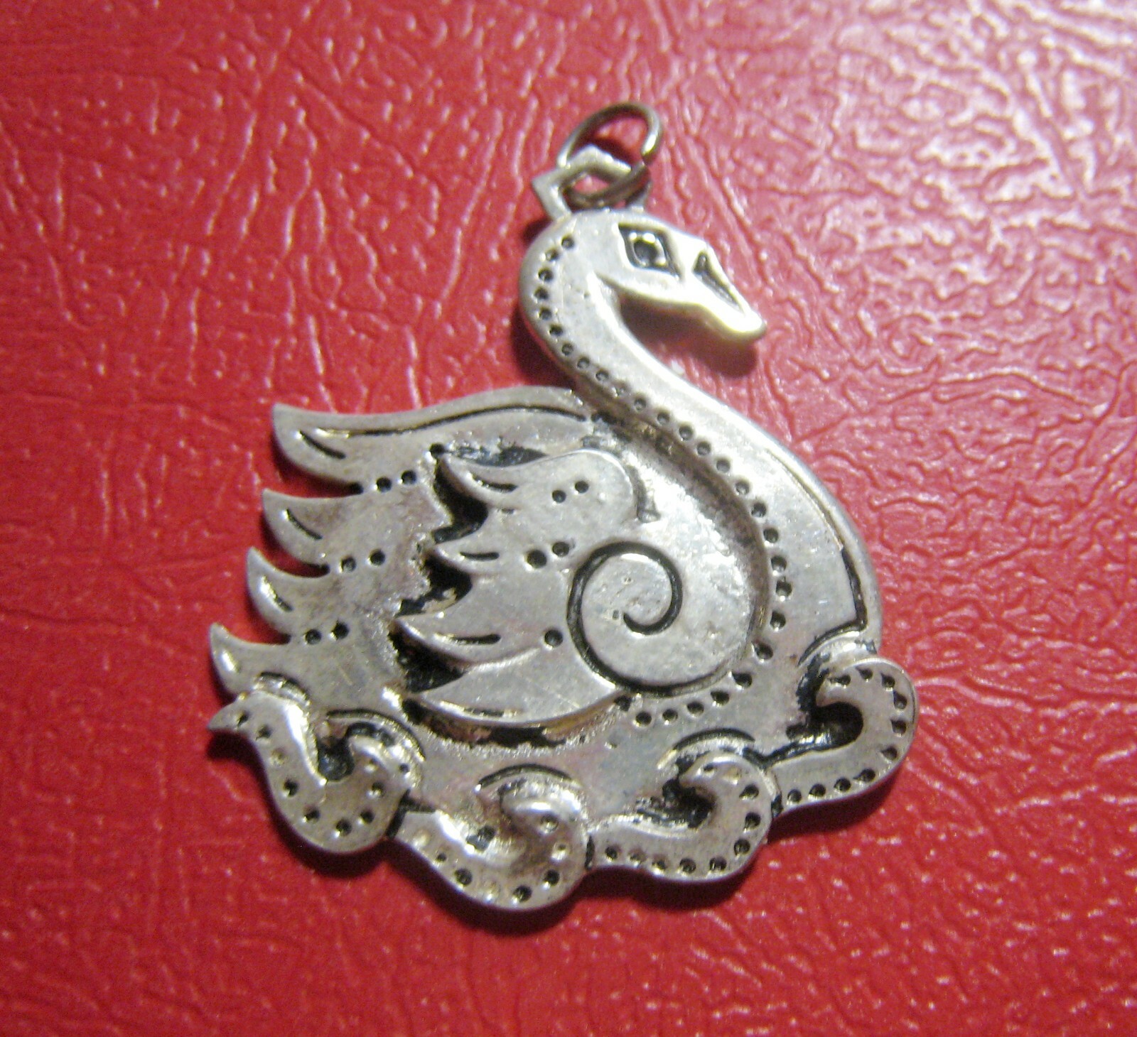 Pendant Swan Fine Silver .925 Russia Very Good