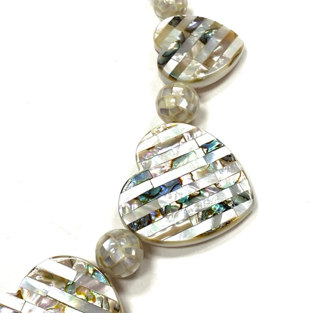 Jay King Abalone Mother of Pearl Reversible Necklace