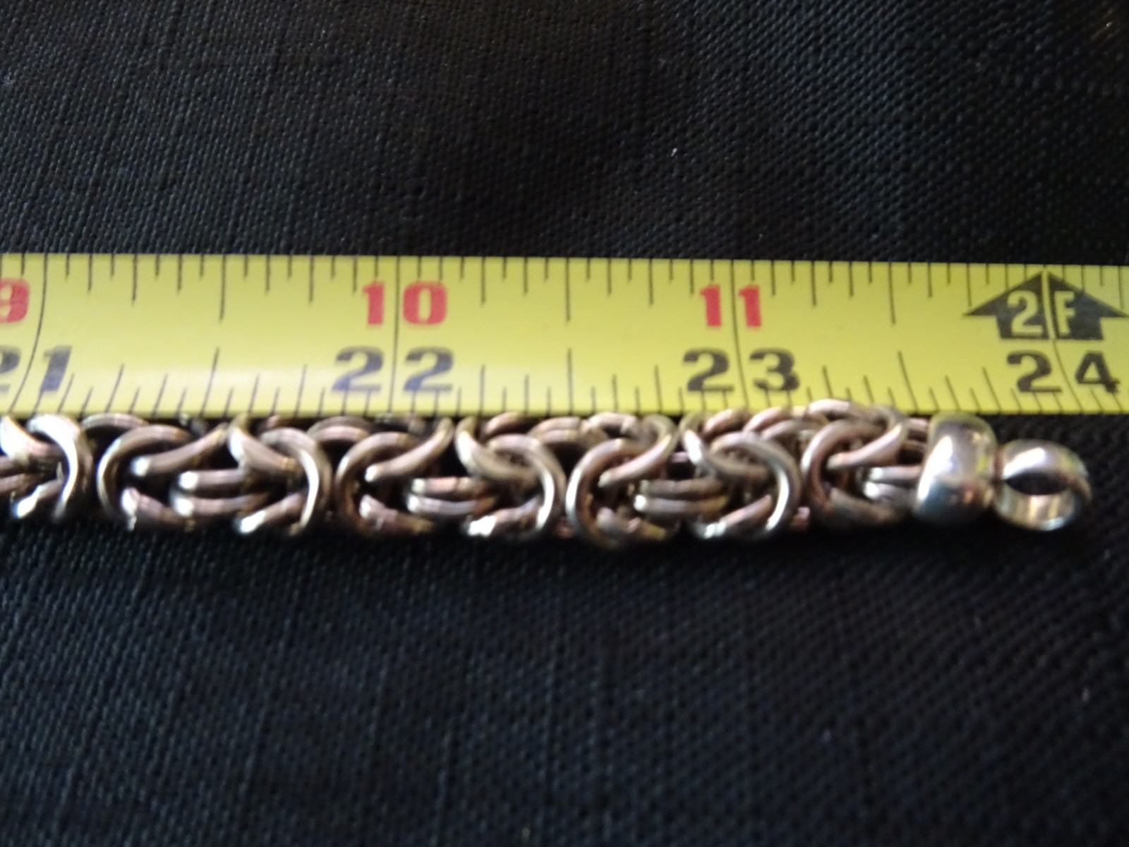 # 591-LARGE BYZANTINE ITALY-925-MILOR NECKLACE–FANCY LARGE-REAL