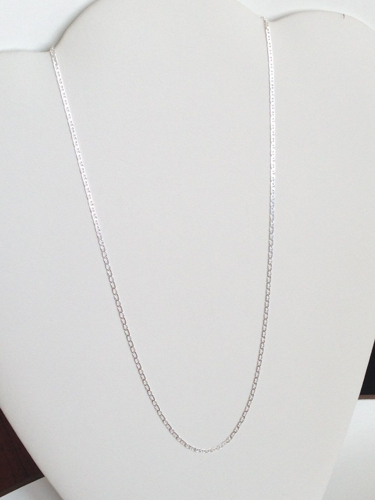 925 Sterling Silver Anchor Mariner Link Chain Necklace 2mm 16″ 18″ 22″ 24″ THIN