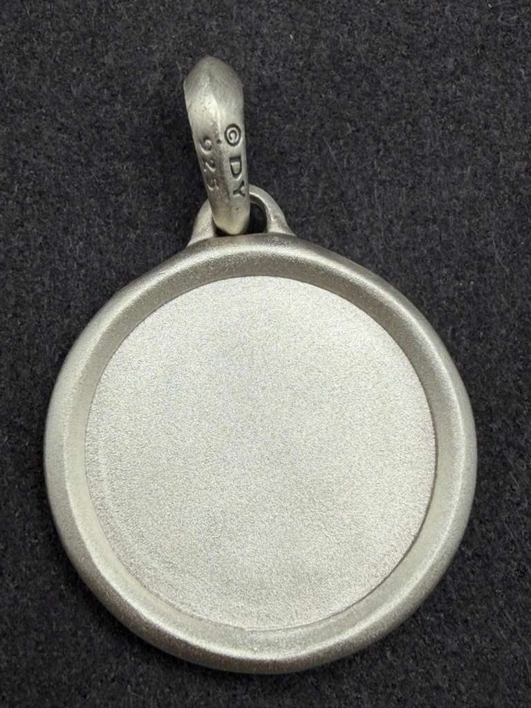 David Yurman Sterling Silver Saint Christopher Amulet Pendant
