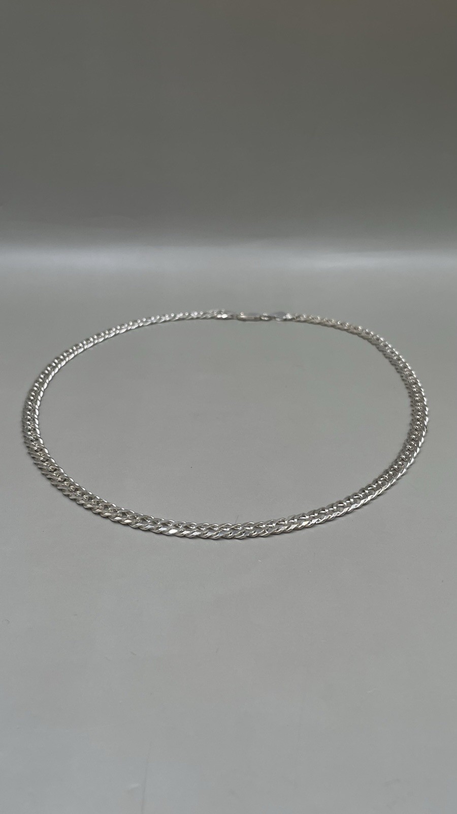 Cuban Curb Necklace Sterling Silver 925