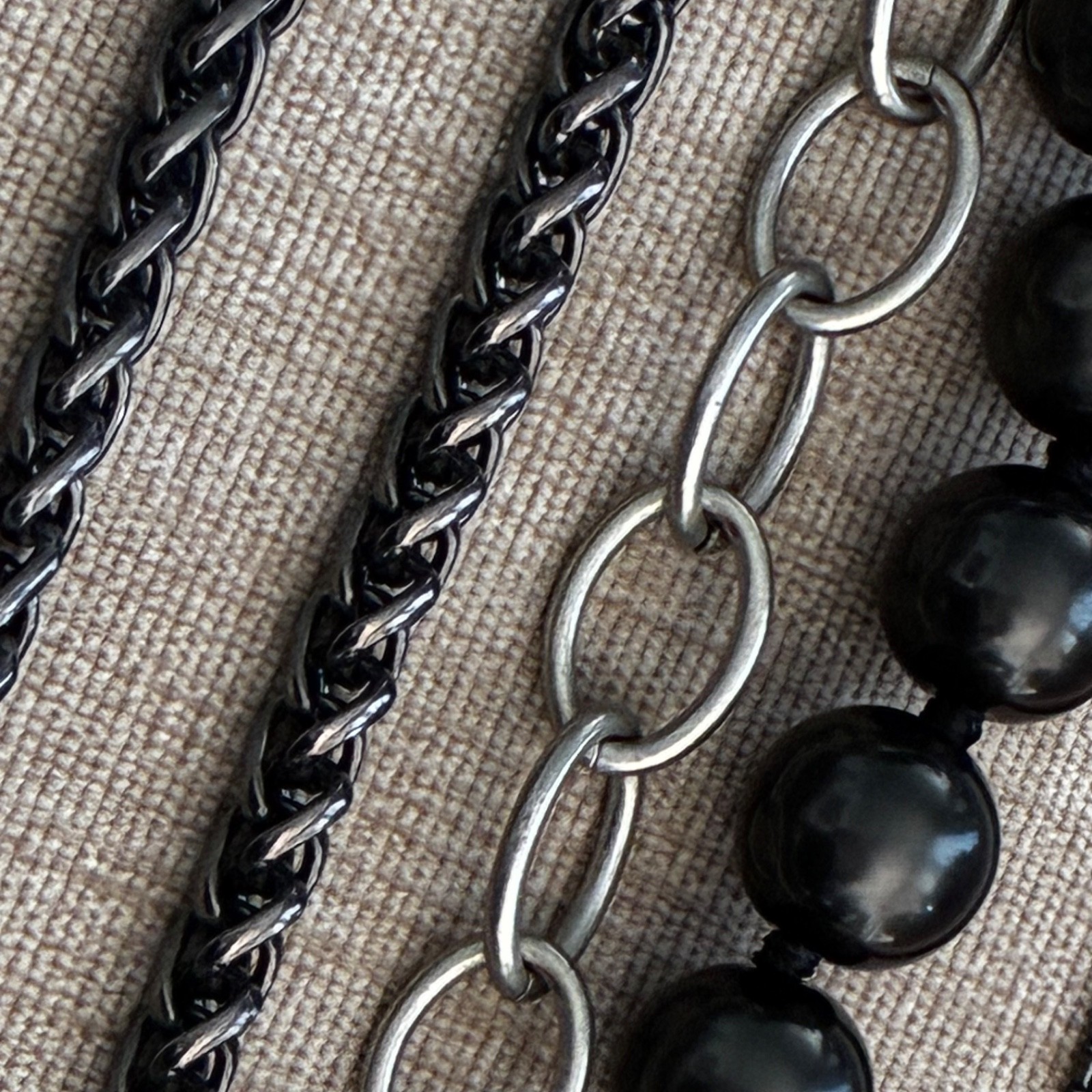 Black Pearl Statement Necklace