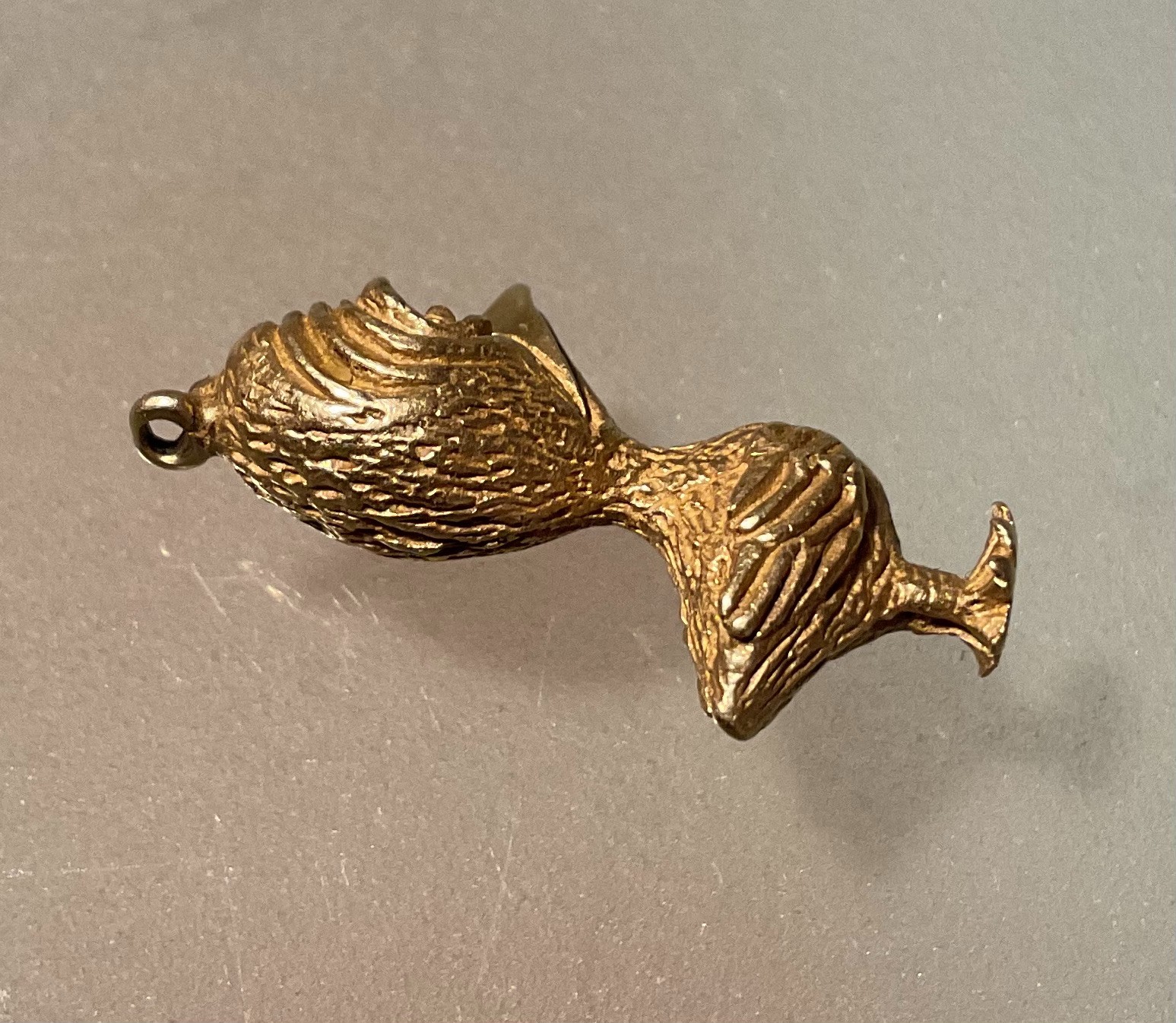 14k Yellow Gold Worry Bird Duck Pendant – 6 grams