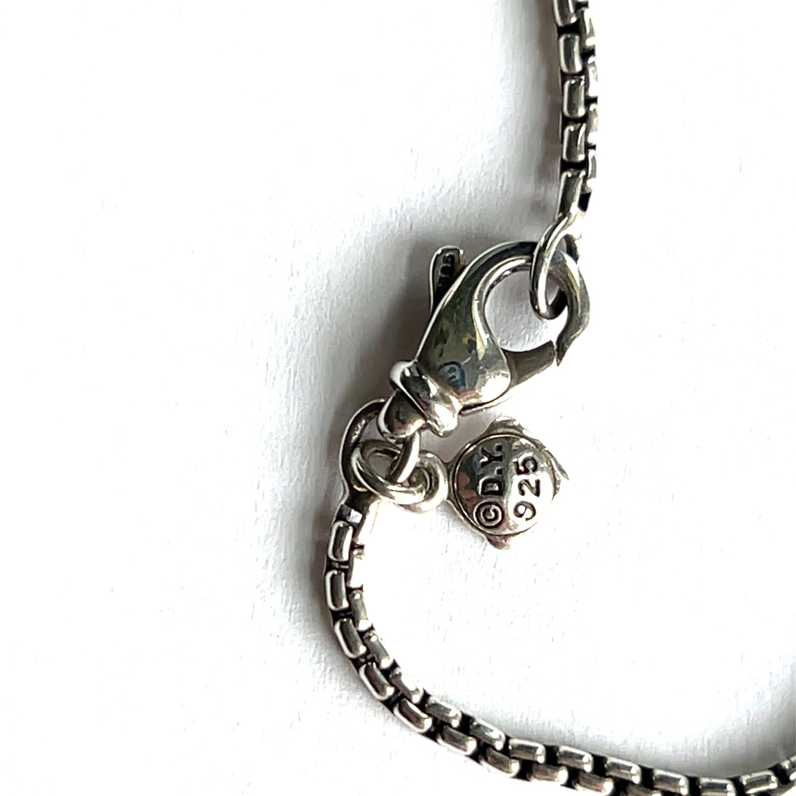 David Yurman Sterling Silver Chatelaine Amethyst Diamond Station Necklace