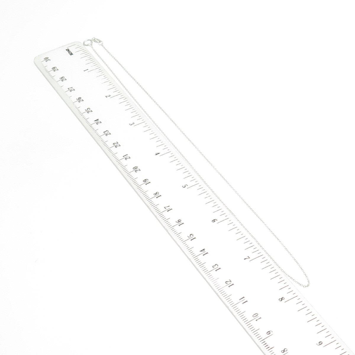 925 Sterling Silver Italy Cable Chain Necklace 16″