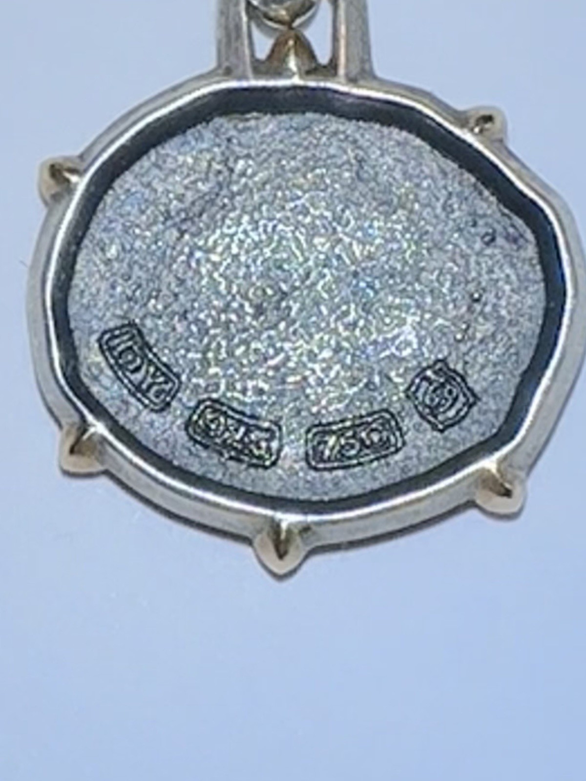 $550 David Yurman 925 Sterling Silver 18k Gold Cancer Zodiac Amulet Pendant 17mm