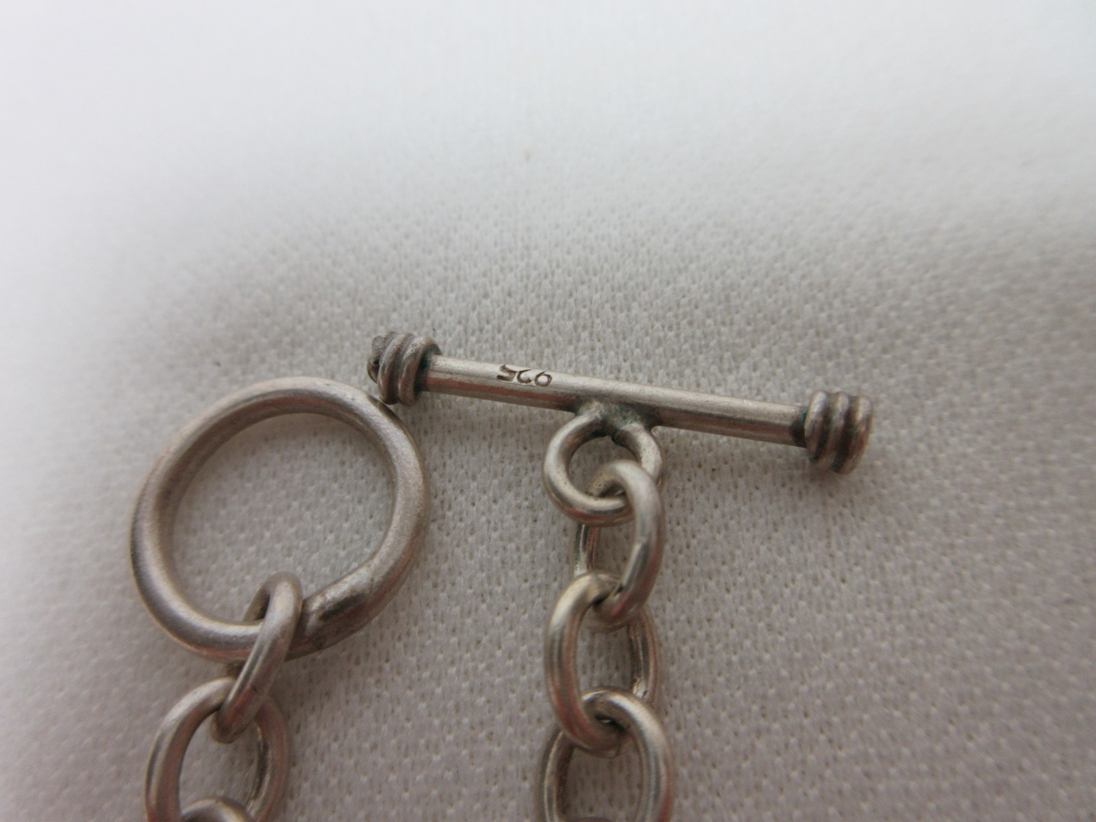 VINTAGE STERLING NECKLACE CHAIN TOGGLE #68
