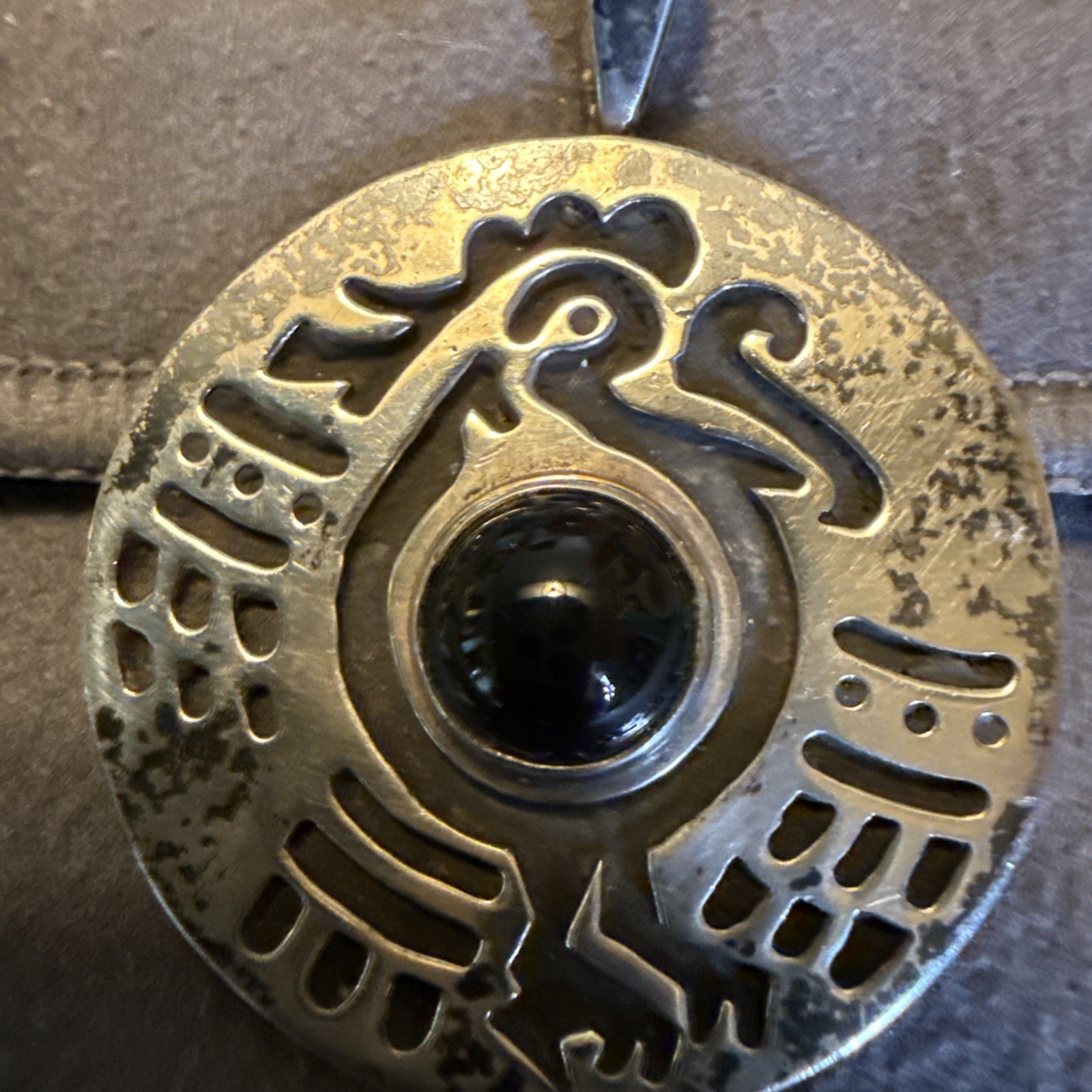 Sterling Pendant W/black Onyx