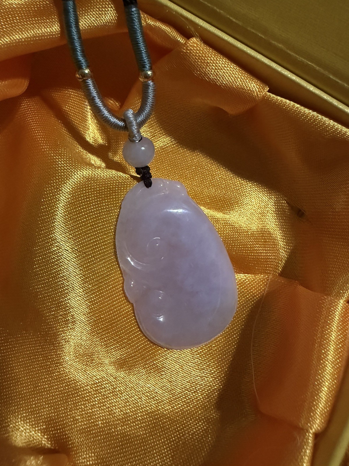 Untreated Burma Myanmar Grade A Jadeite LAVENDER Carved Ruyi纯天然翡翠A货水潤通透紫羅蘭如意 种水