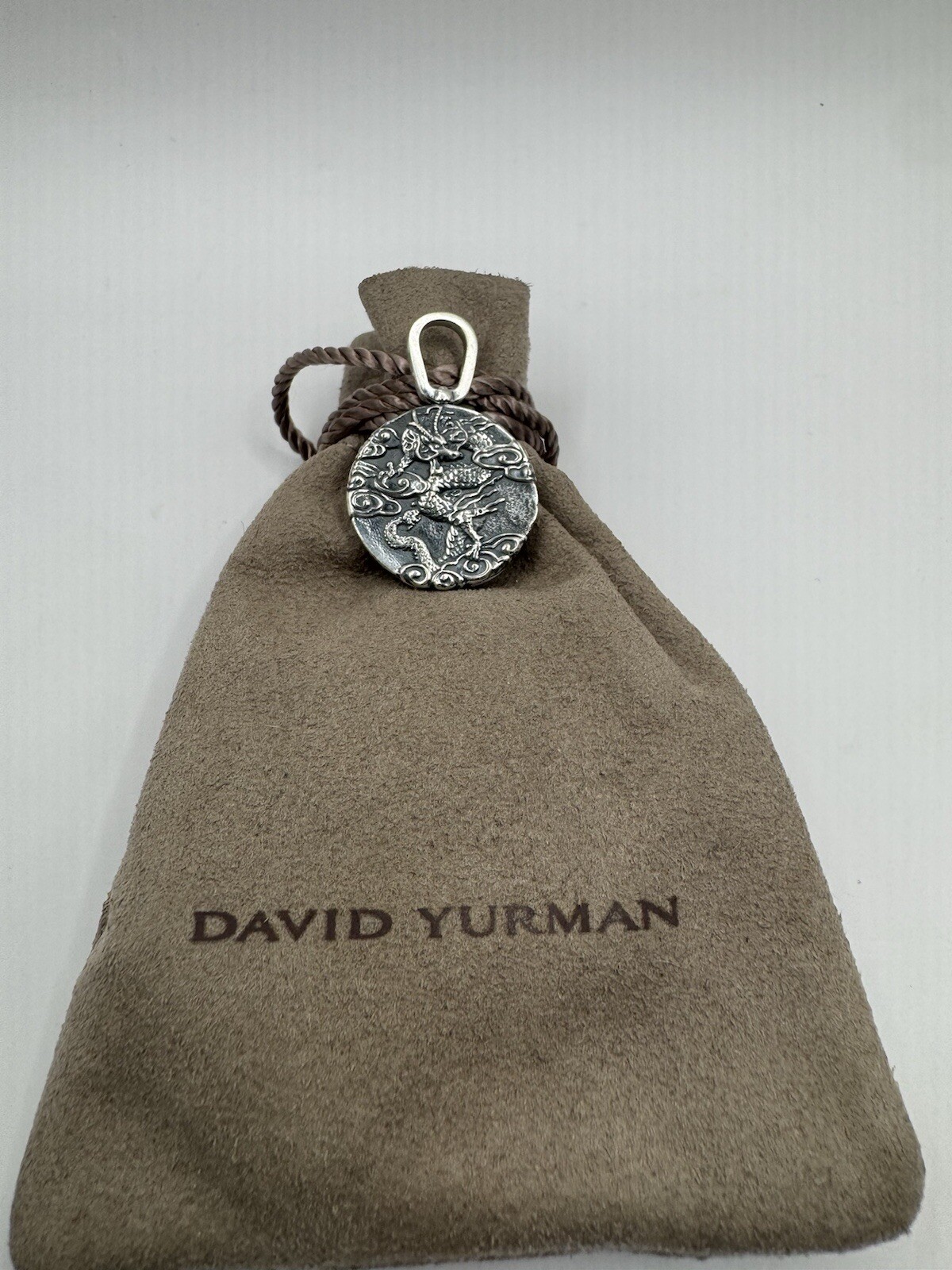 David Yurman Sterling Silver Dragon Amulet