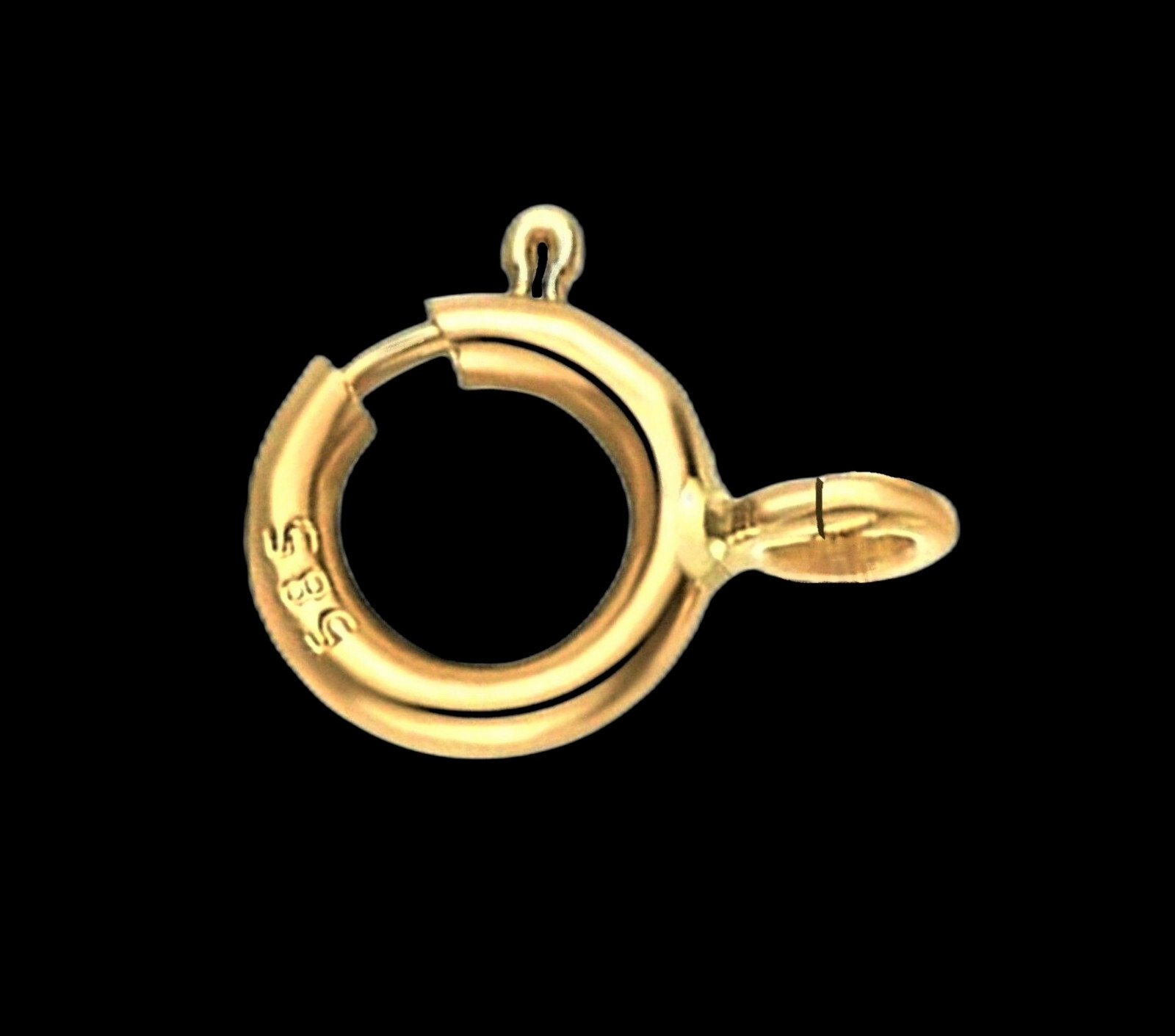 14k 1mm Cable Yellow Gold 6mm Spring Ring Clasp 2.25″ Safety Chain Extender