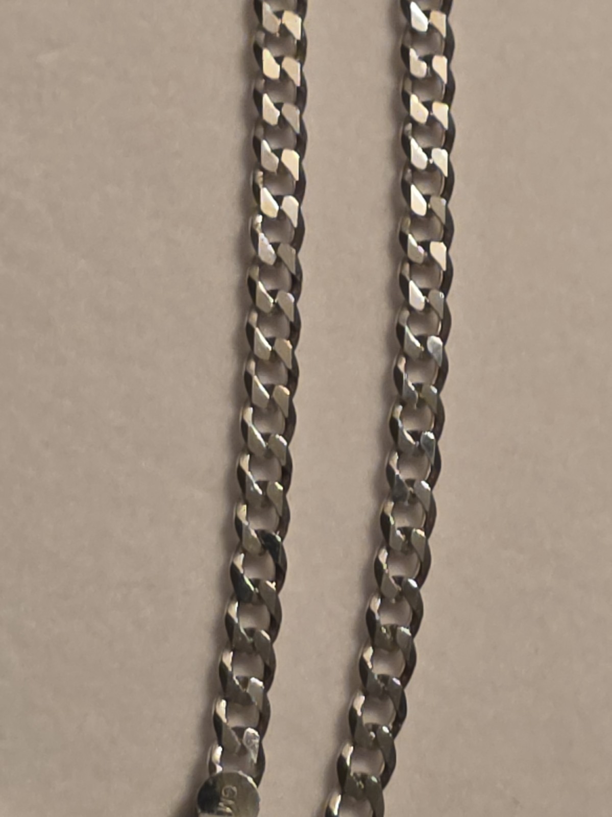 24″ 925 Italy Sterling Silver Curb Chain Necklace Lobster Clasp Brand New