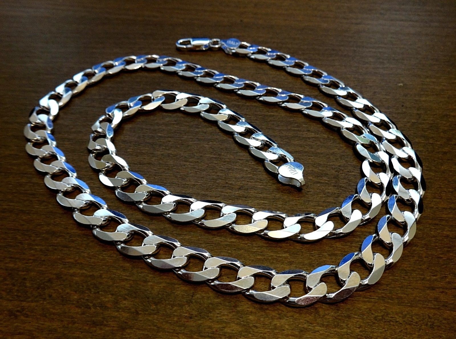 10MM Solid 925 Sterling Silver Italian CUBAN CURB Chain Necklace Made in Italy