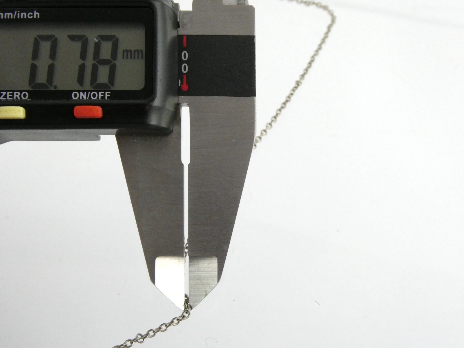 Sterling Silver Cable Chain Necklace 925 17 Inch Length 2g .78mm Thickness