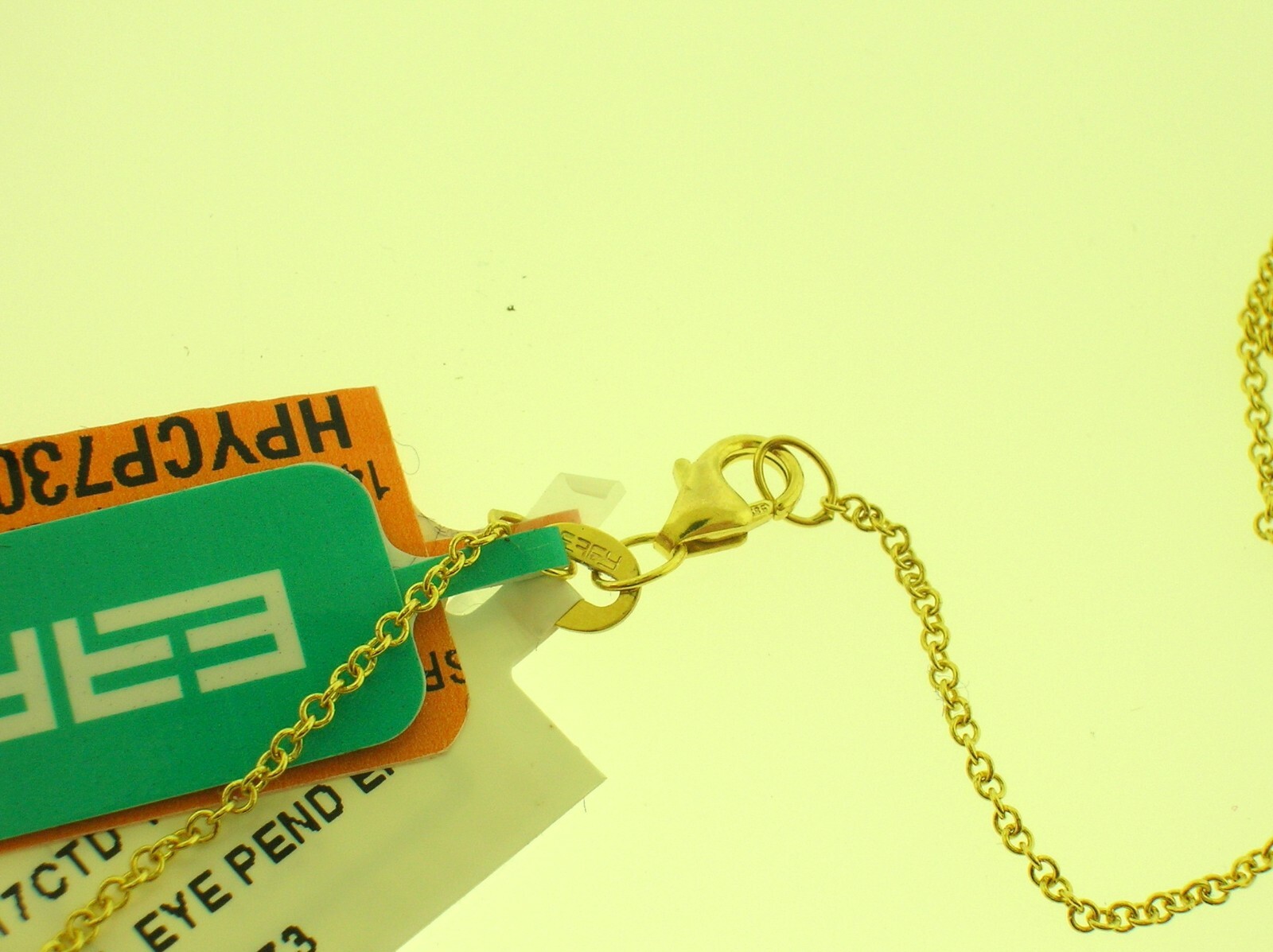 EFFY 14K GOLD CHAIN NECKLACE TURQUOISE EVIL EYE PENDANT 0.17 CTW DIAMONDS – NEW!