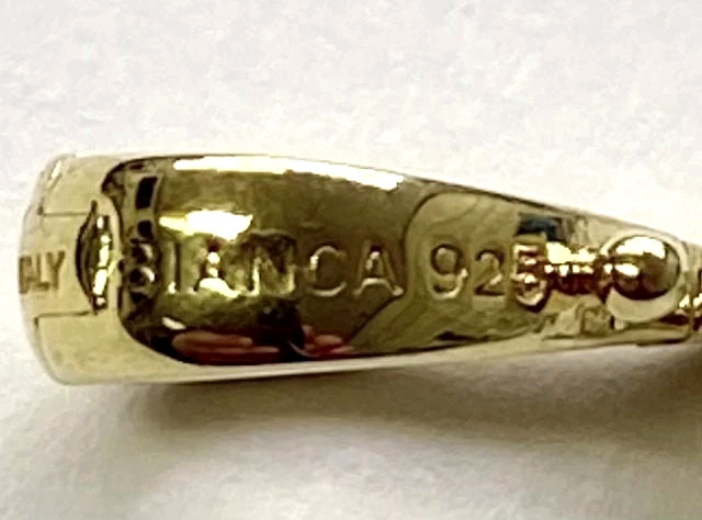 HSN Bianca Milano Gold Plated Sterling Silver Initial “L” 1-1/2″ Pendant