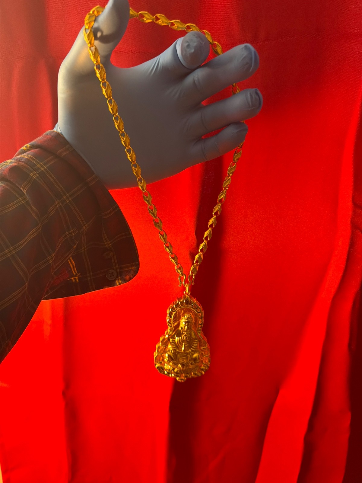 24k gold filled necklace and Buddha pendant