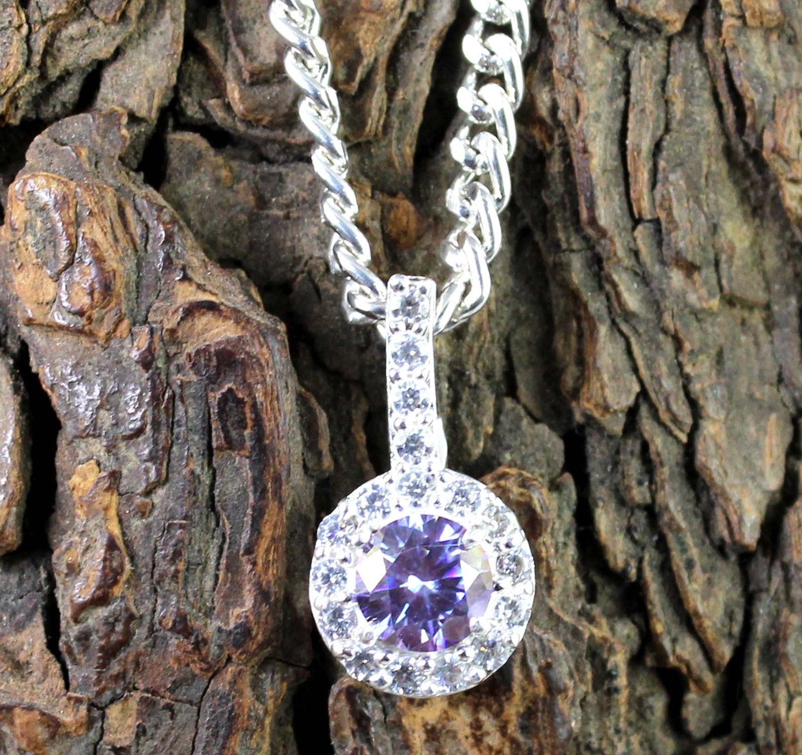 Certified Purple Diamond Solitaire 1.16 Ct Round Brilliant Cut Pendant See Video