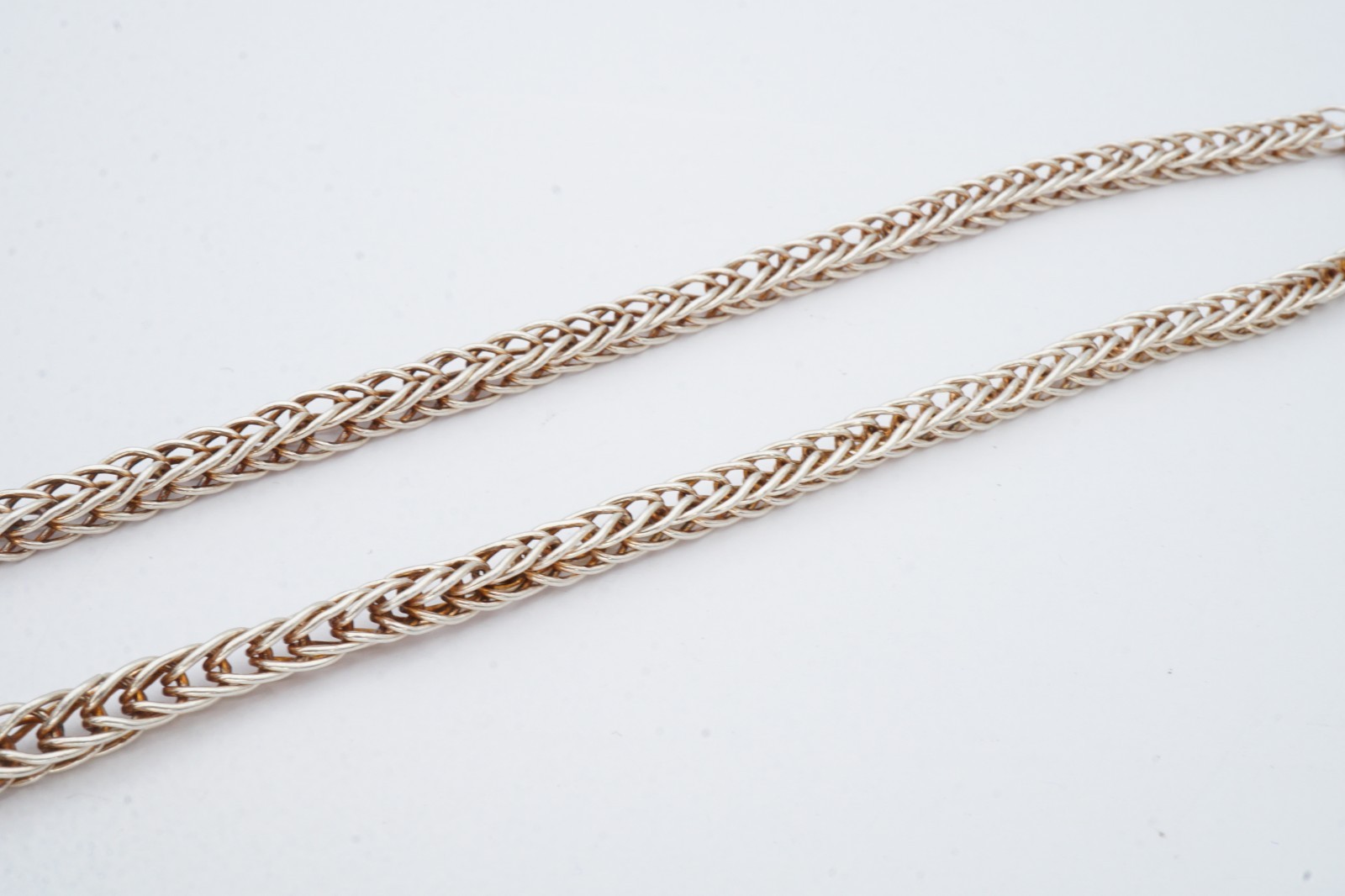 Sterling Silver 925 Foxtail Necklace 18″