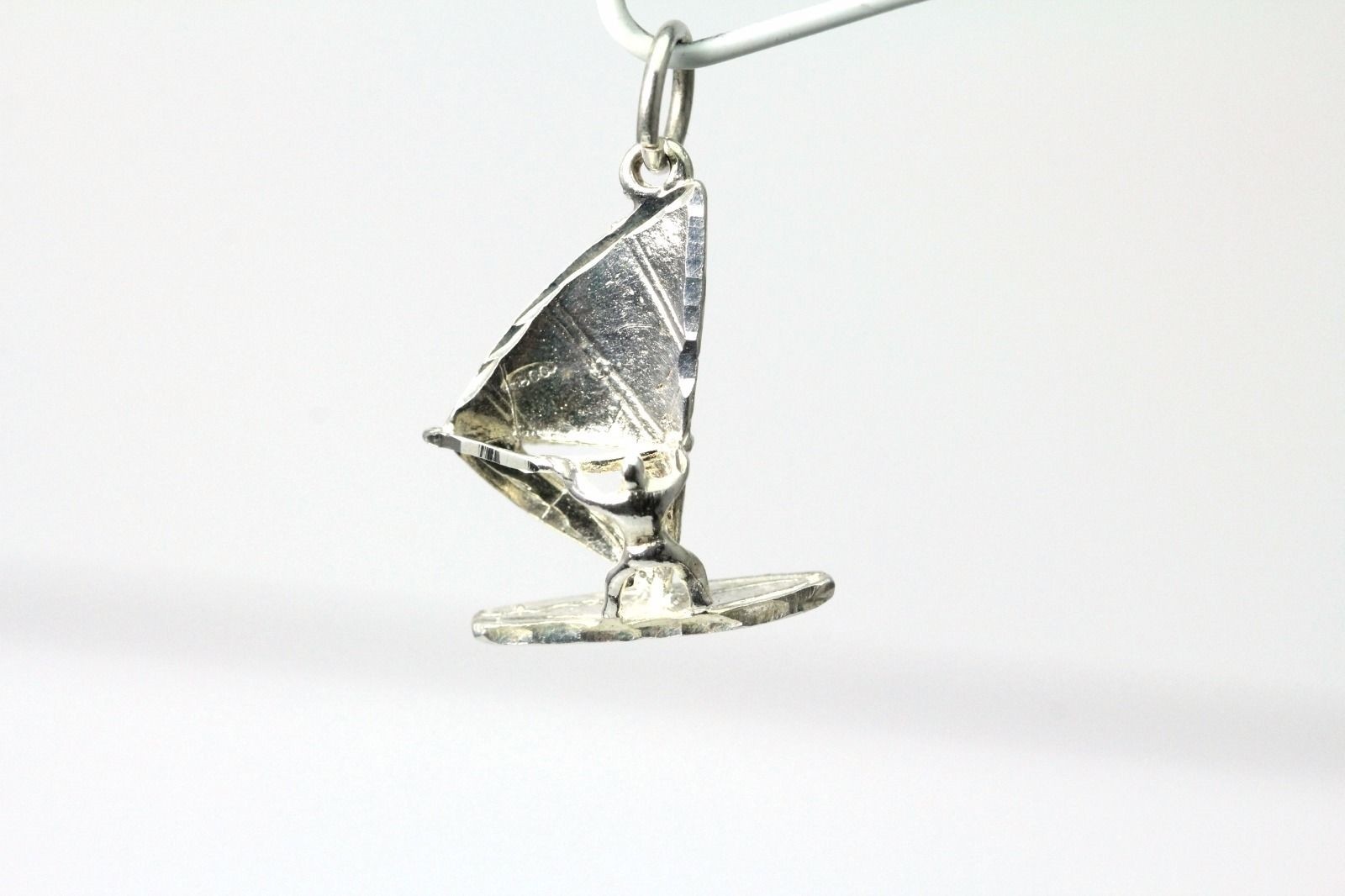 925 Sterling Silver Sailboarder Windsurfer Sport Charm 1.7 Grams (PEN3470)