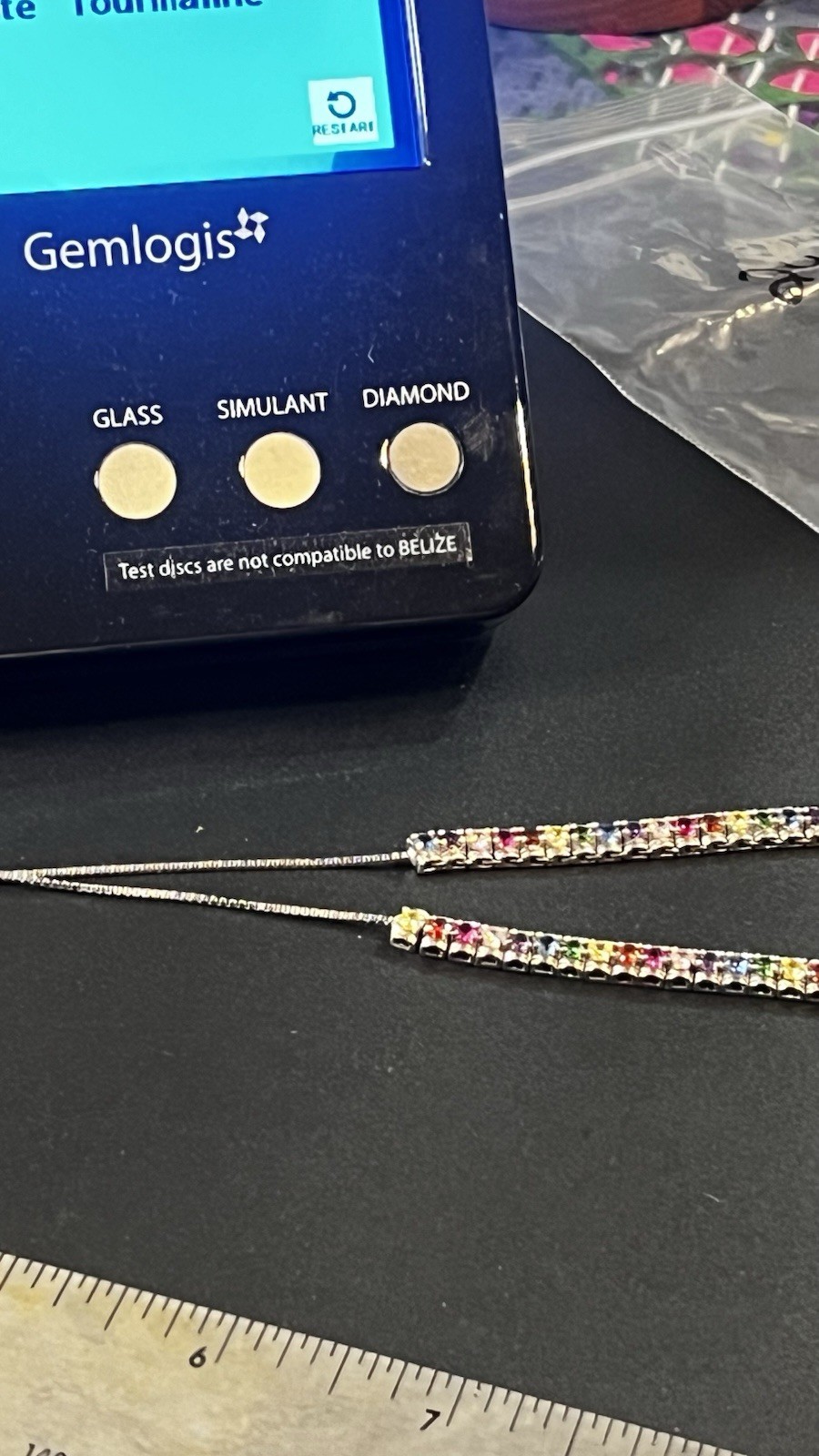 Multiple Gemstone Sterling Silver 925 Adjustable Box Chain Necklace 10”-28”