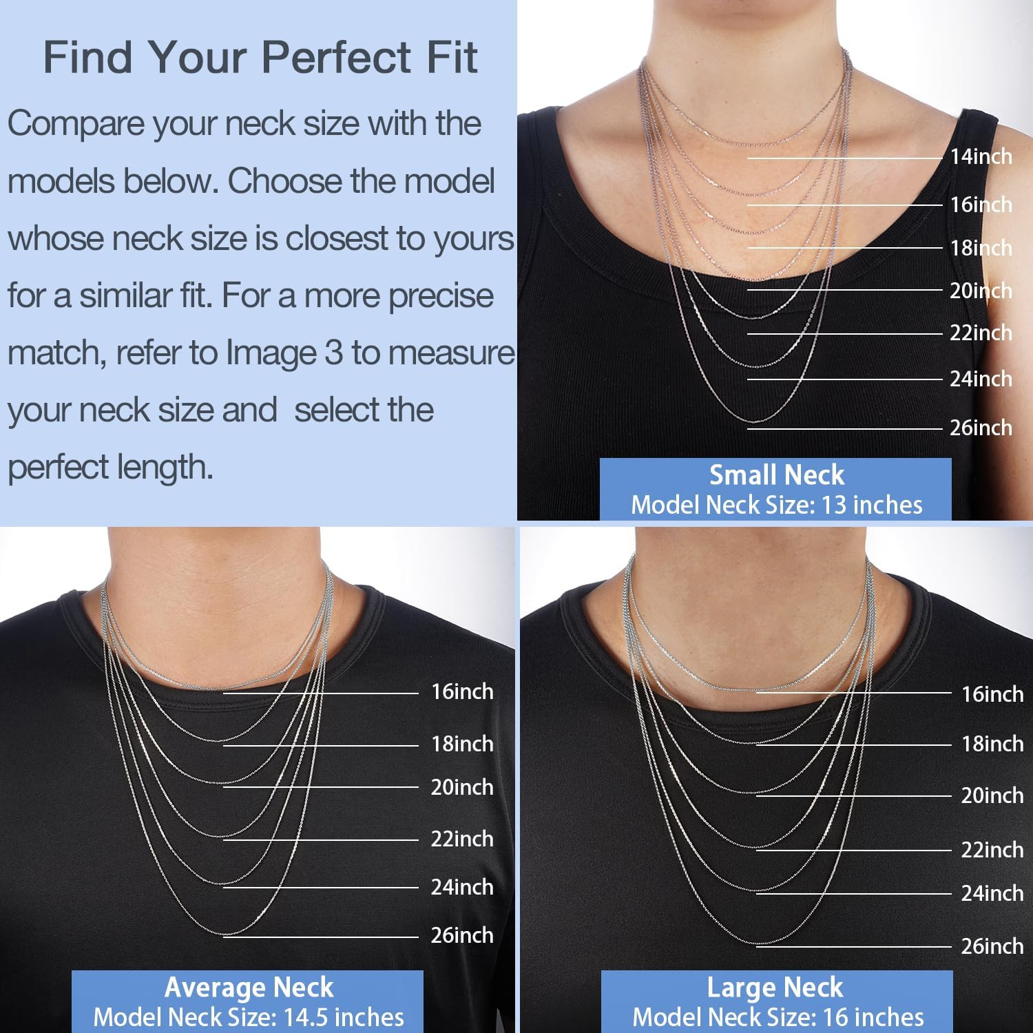 18K Gold Over Sterling Silver Chain Necklace, Women’s Thin Dainty Cable Jewelry