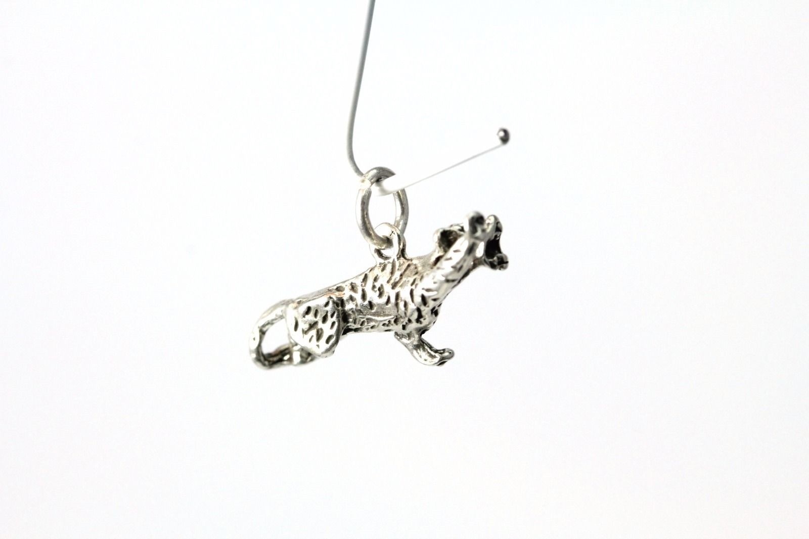 Very Nice 925 Sterling Silver Small Tiger Charm/Pendant 2.6 Grams (PEN3479)