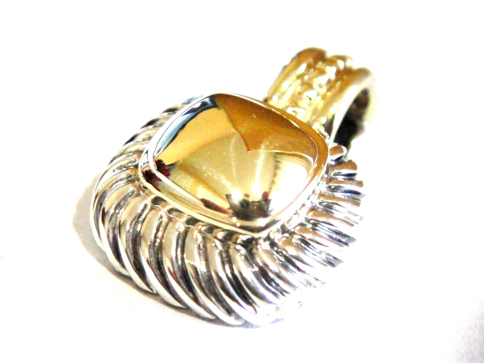 DAVID YURMAN 14K GOLD SS ALBION GOLD DOME ENHANCER.