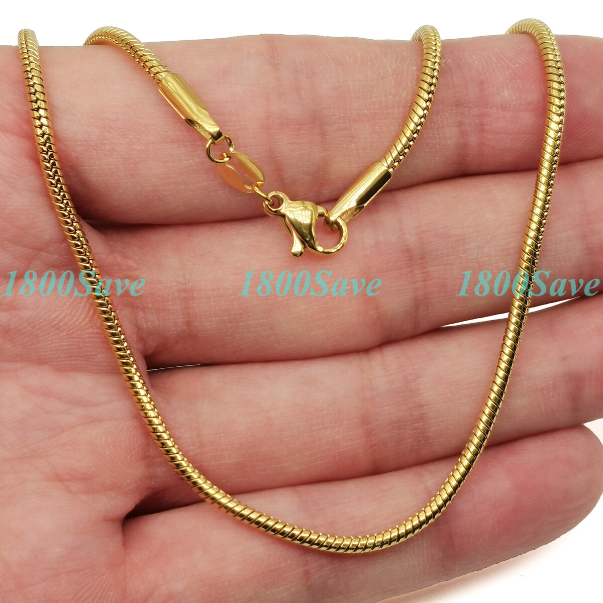18K Yellow Gold Filled Open Picture Locket Pendant W/ Snake Chain Necklace D540G