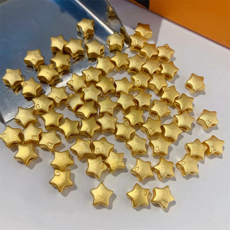 999 Pure Gold Real 24K Gold Star Pendant Necklace Solid Gold for Women Fine Jewe