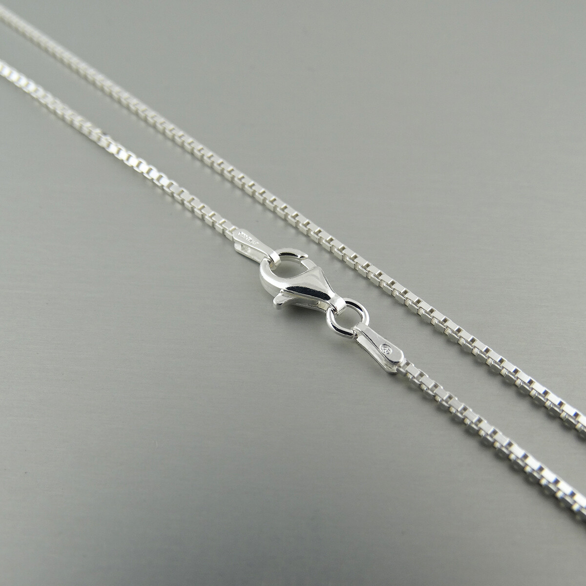 1.2mm Box Chain Necklace – 925 Sterling Silver – Italy 16″, 18″, 20″, 22″, 24″