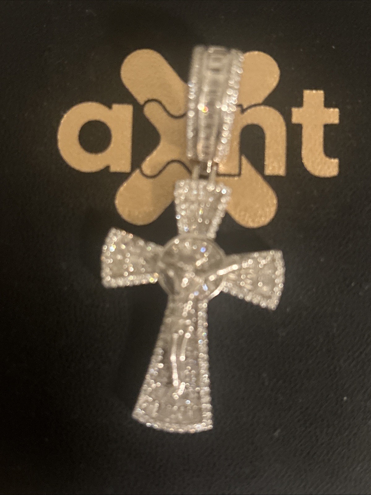 BIG MOISSANITE Cross Pendant In 925 sterling silver. Vendor Price Was 8-1200$