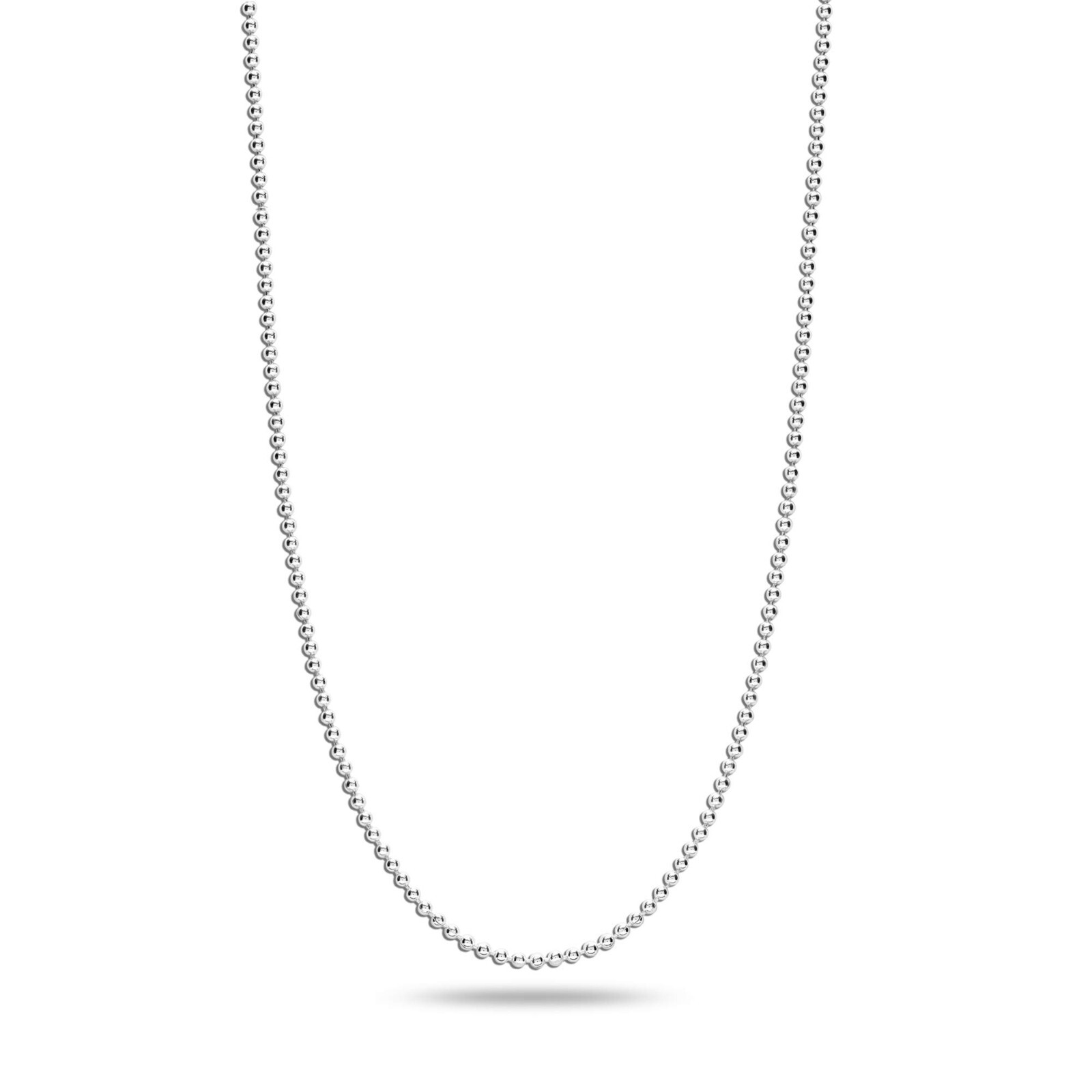 925 Sterling Silver Italian Ball-Chain Necklace for Men Women Teen and Girls