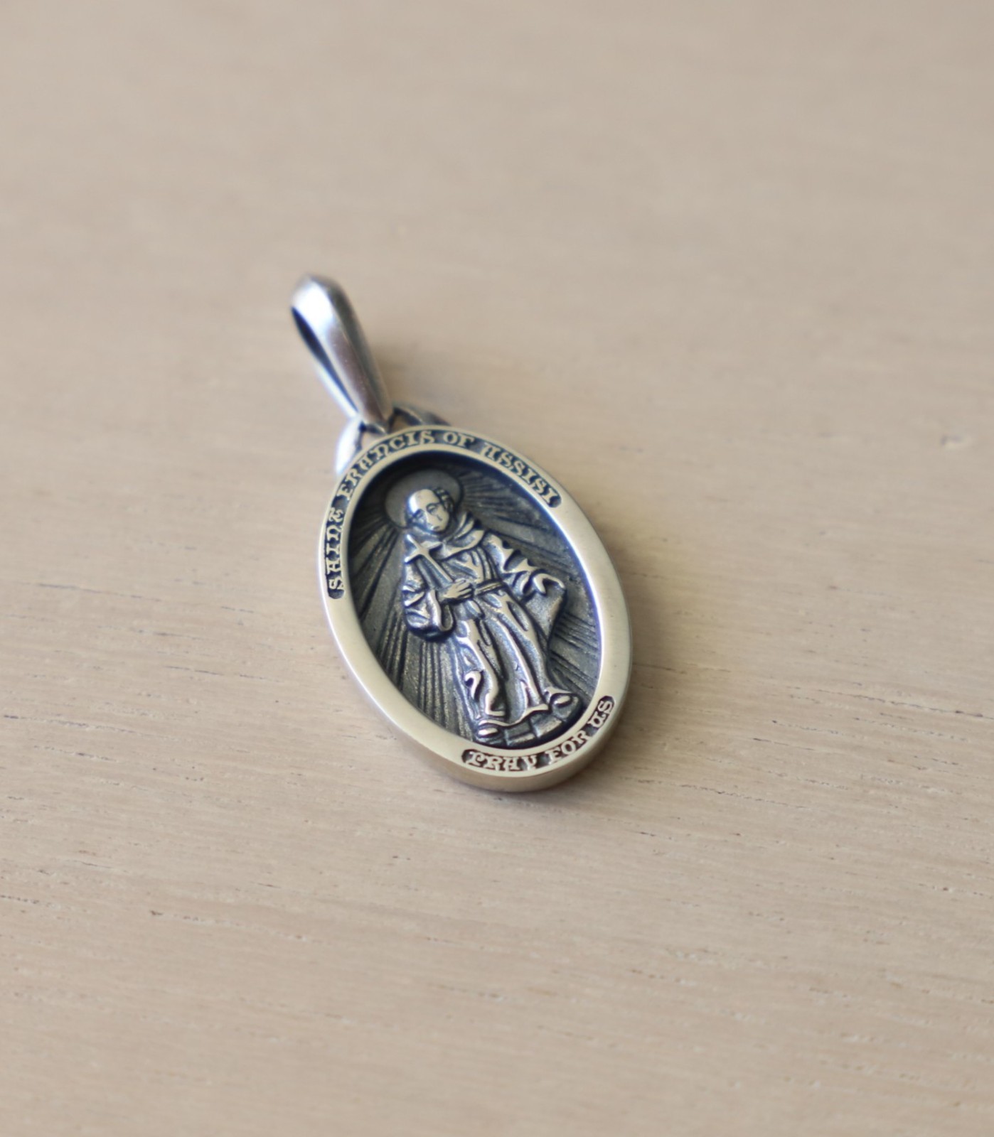 Men’s David Yurman Sterling Silver Saint Francis Amulet Pendant