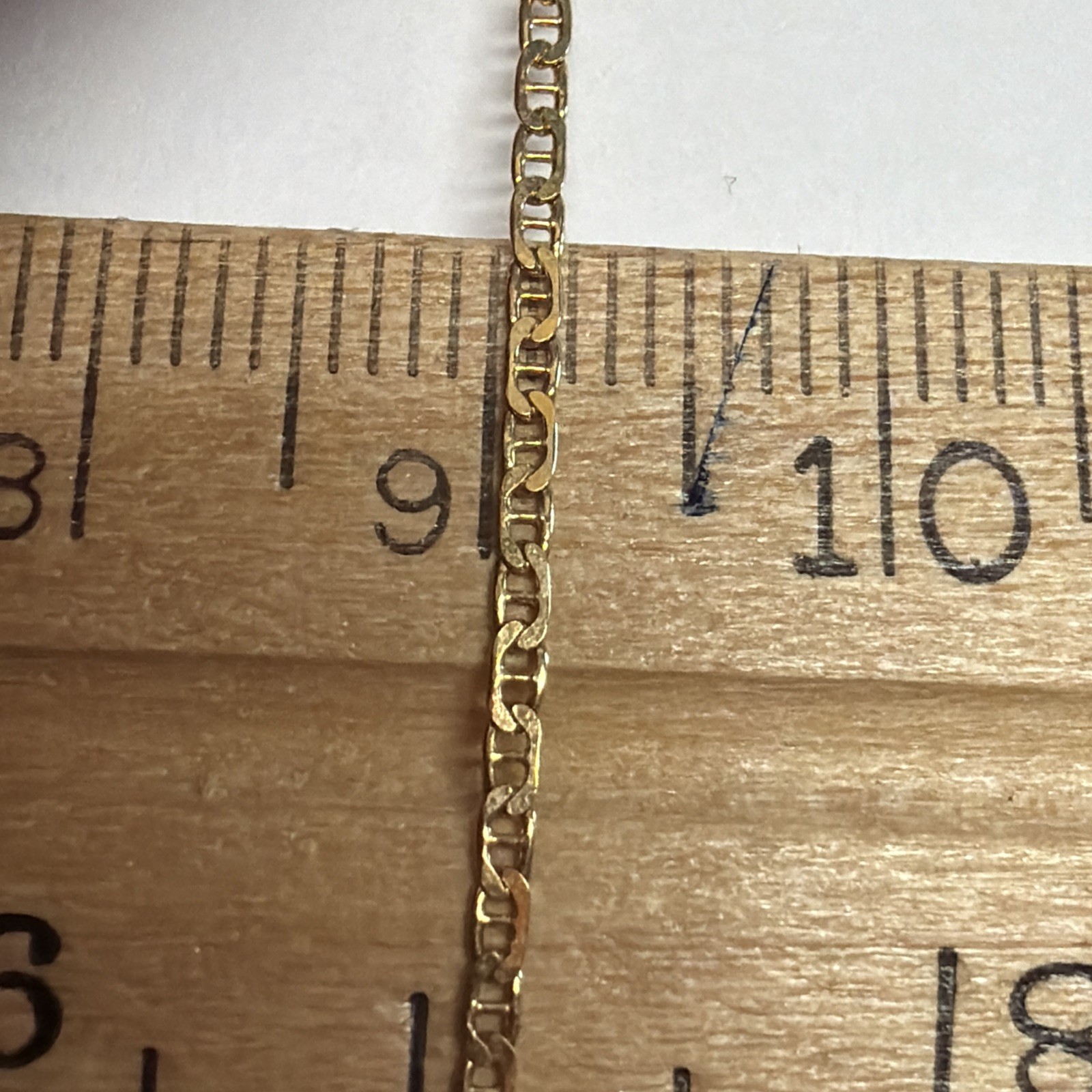 18k MILOR ITALY 2mm Mariner Link Chain 20”